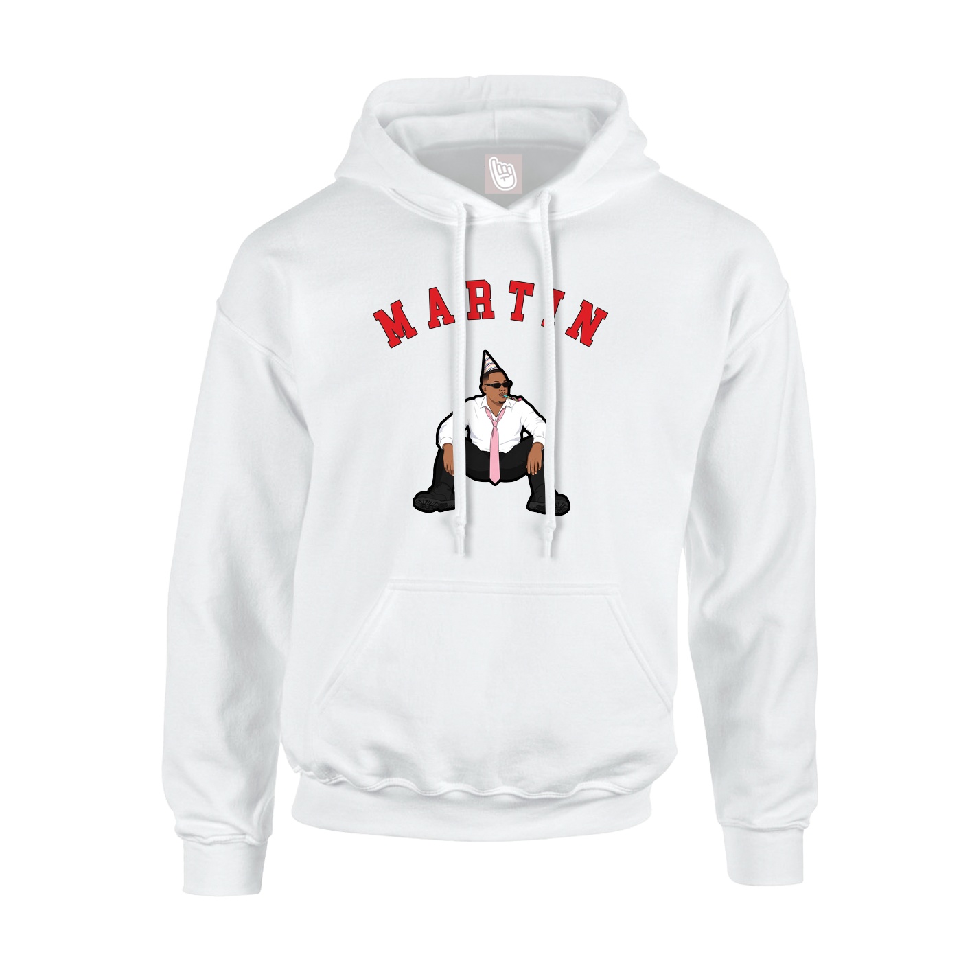 Youth Hoodie — Shirsey Arch in White