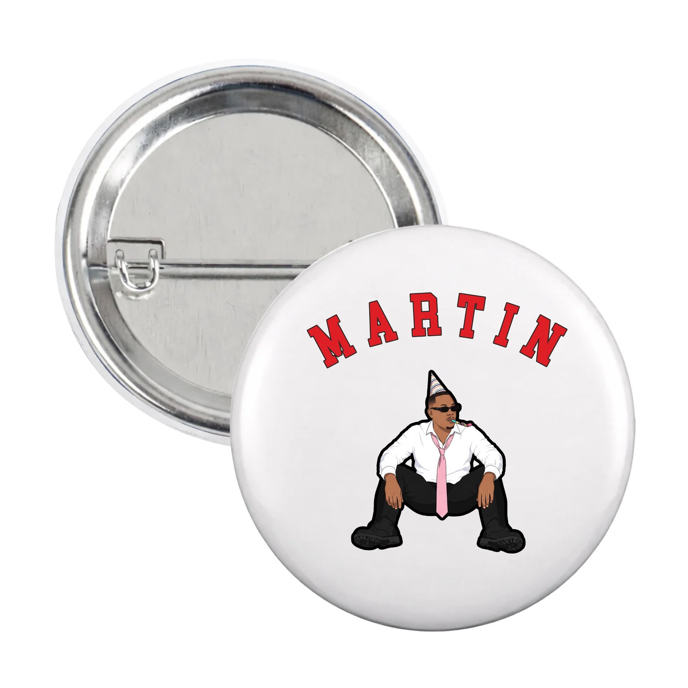 Game Day Button — Shirsey Arch in White