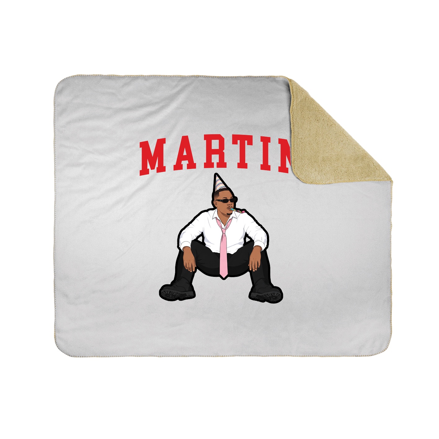 Throw Blanket — Shirsey in White