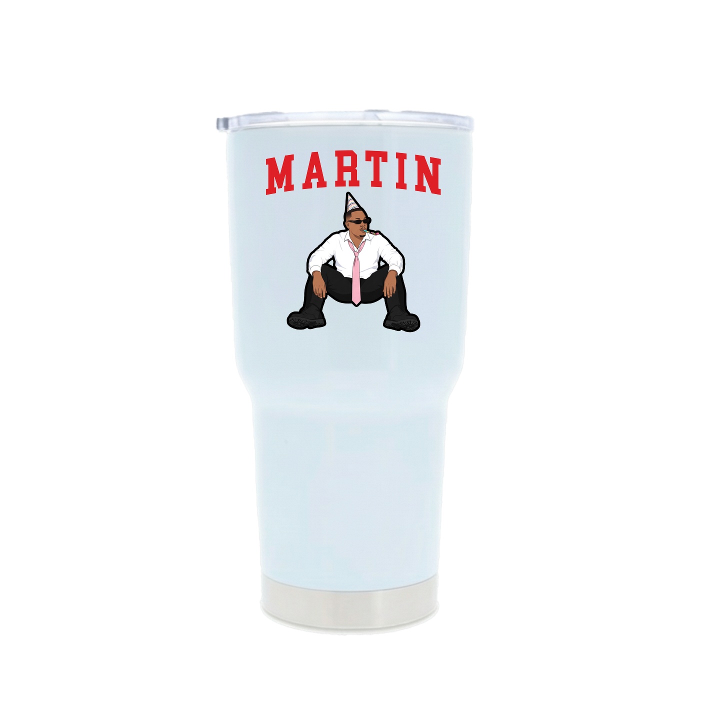 30oz Stainless Steel Tumbler — Shirsey in White