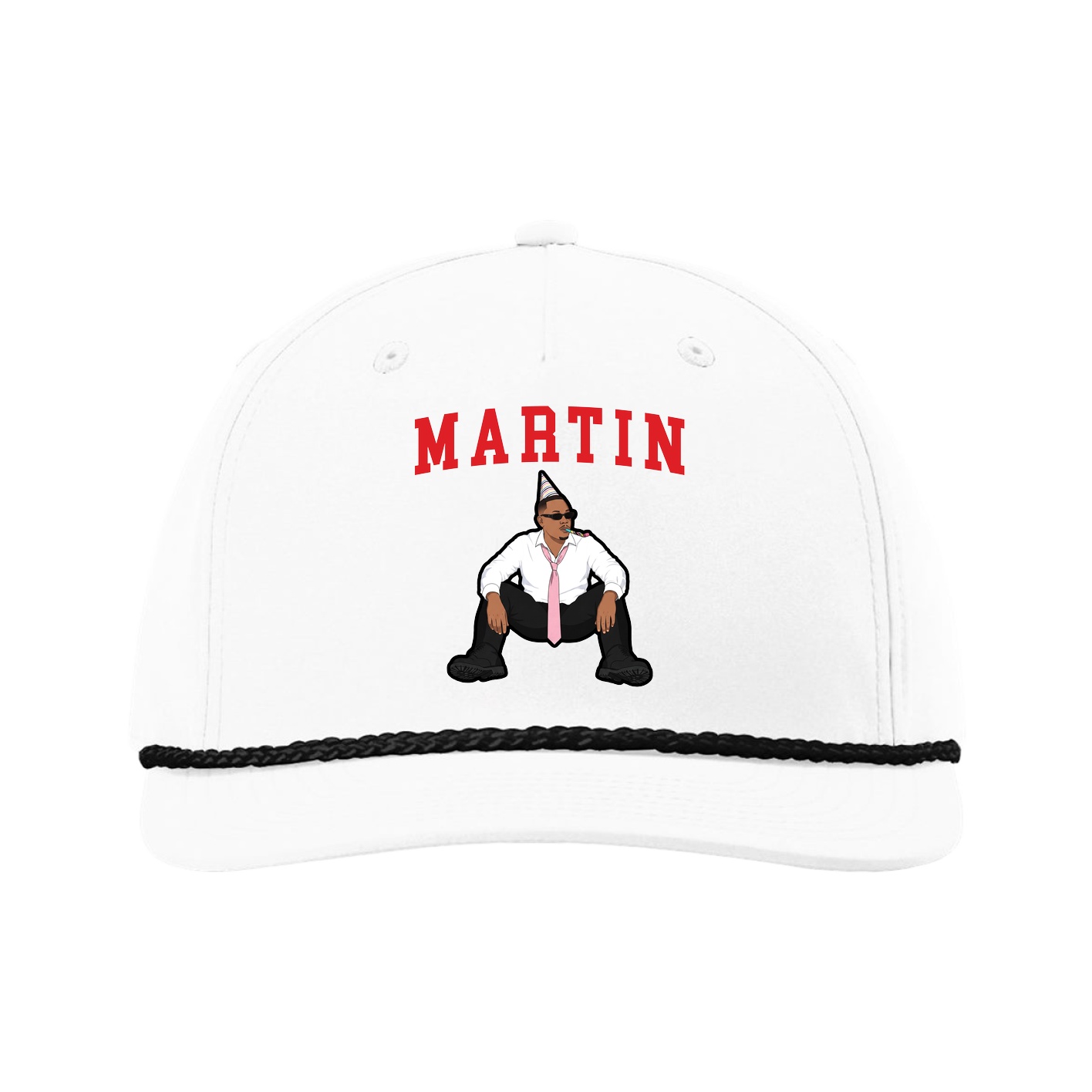 Five-Panel Classic Rope Cap — Shirsey in White