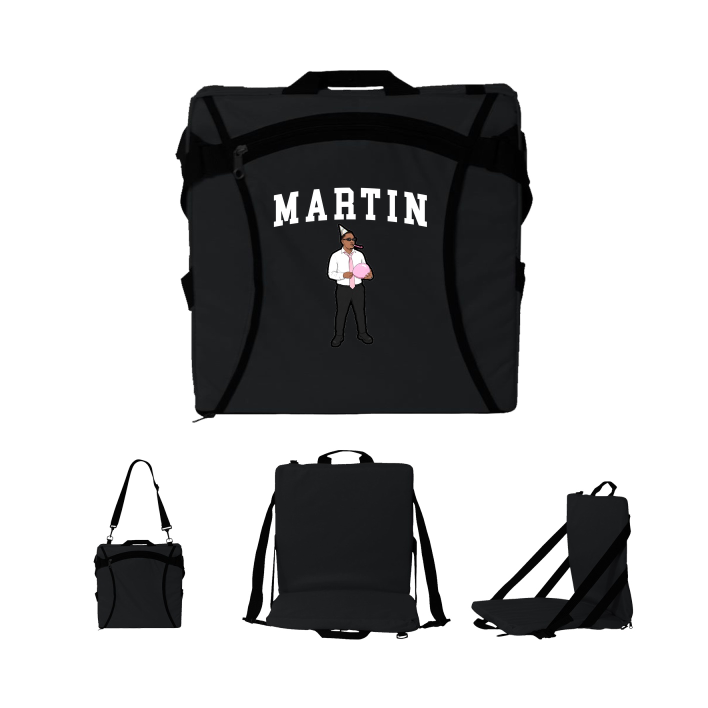 Folding Stadium Seat — Shirsey in Black