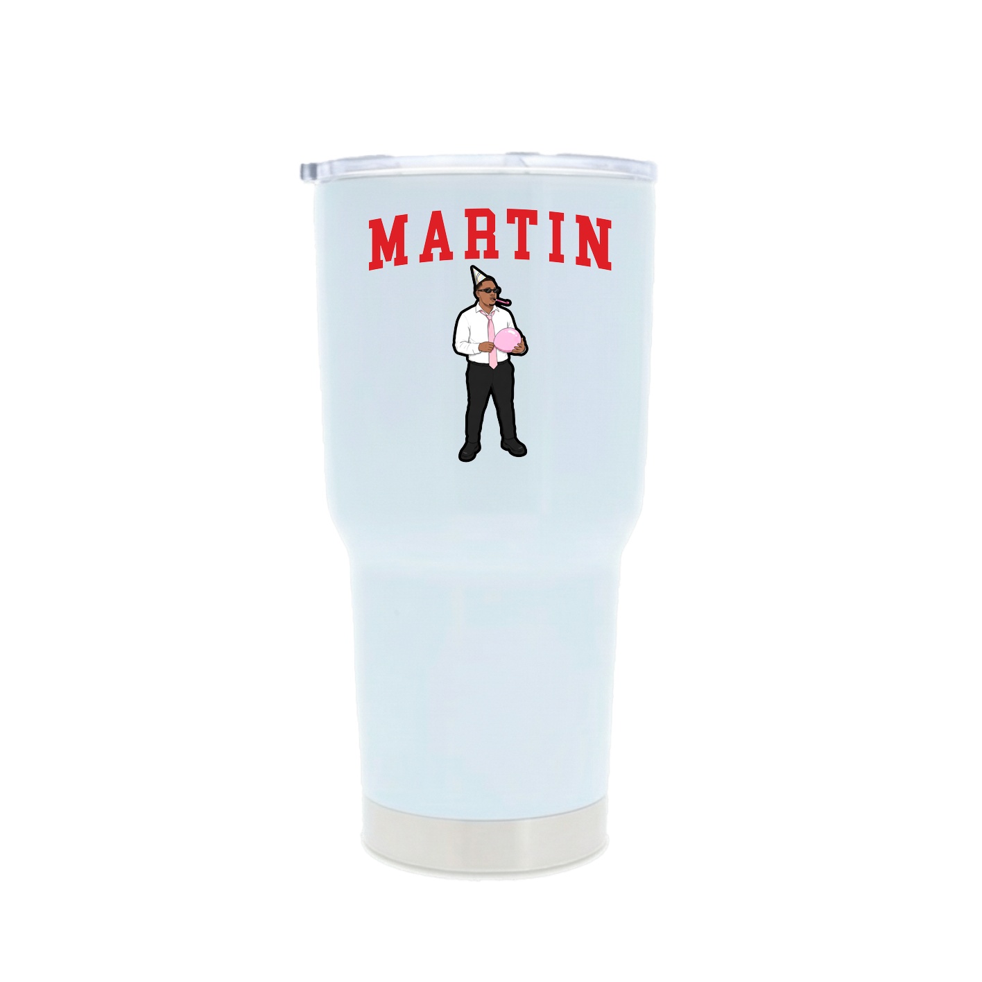 30oz Stainless Steel Tumbler — Shirsey in White