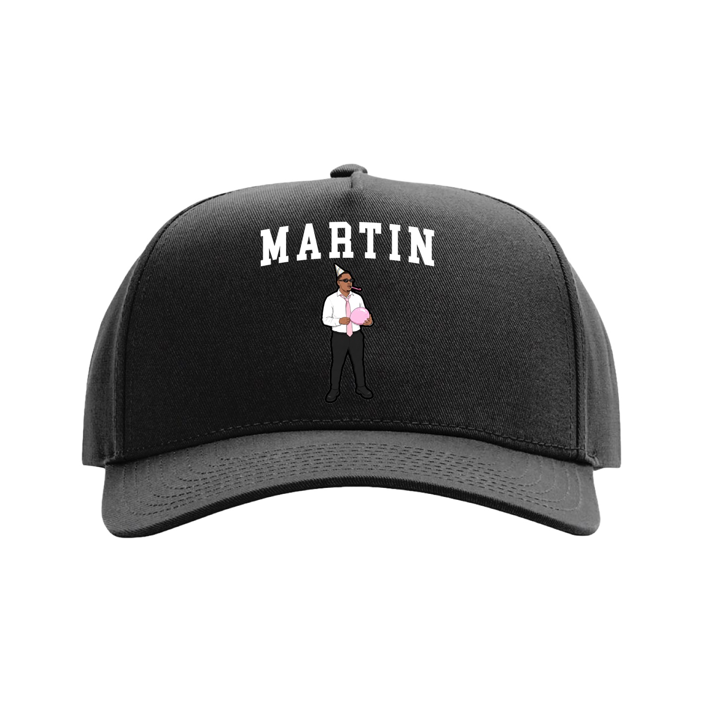 Full Fabric Five-Panel Champ Cap — Shirsey in Black