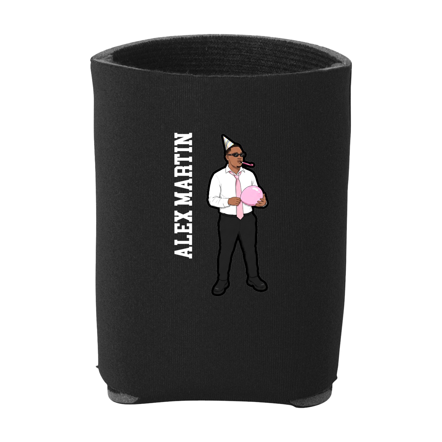 Can Holder — Name Vertical in Black