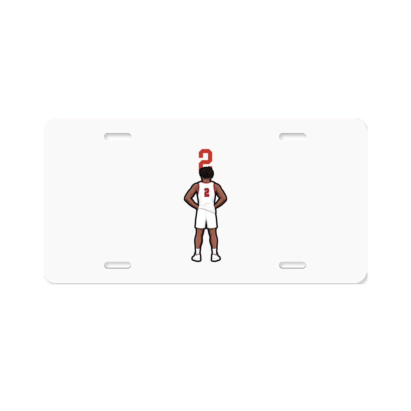 License Plate — Number Top in Classic