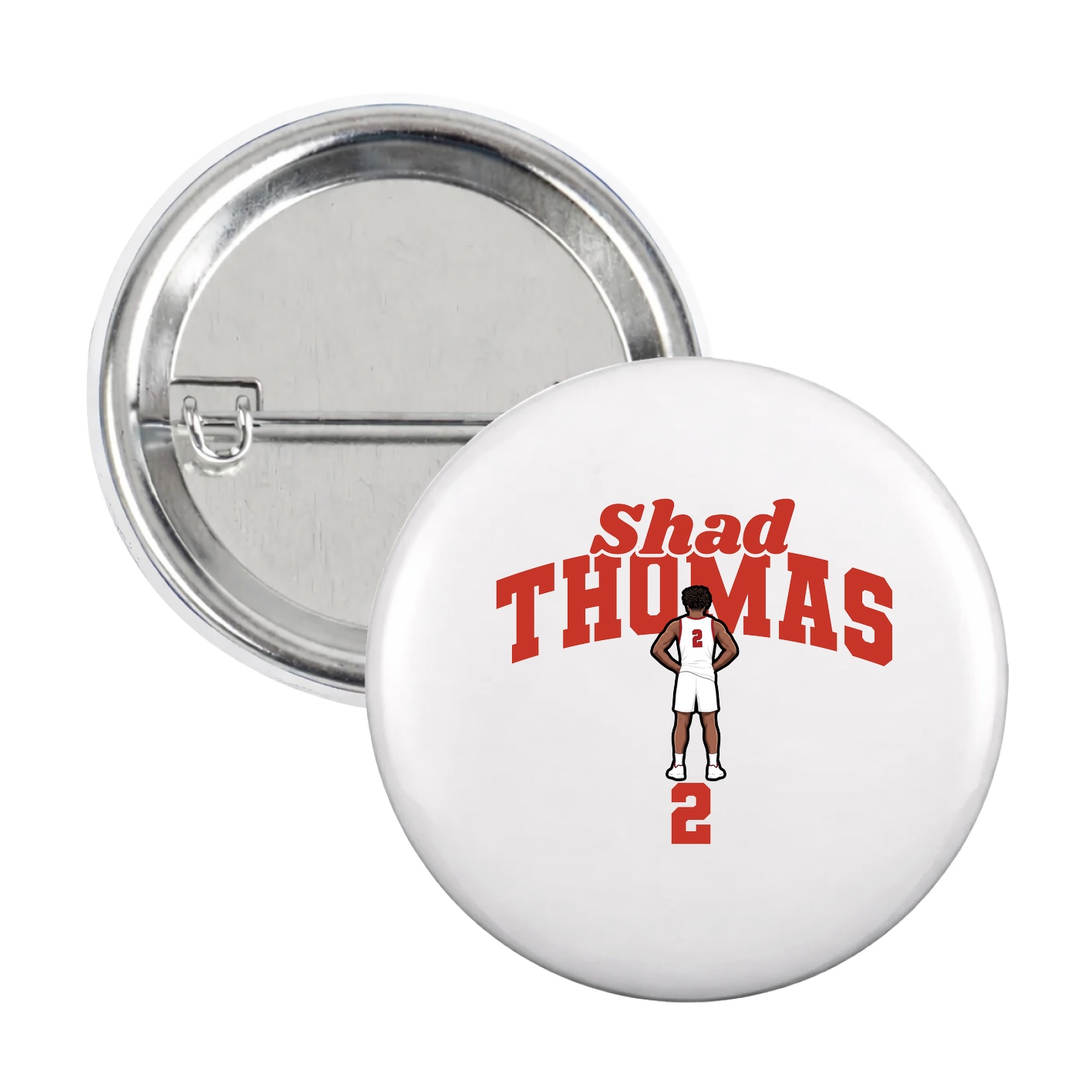 Game Day Button — Signature Arch in White