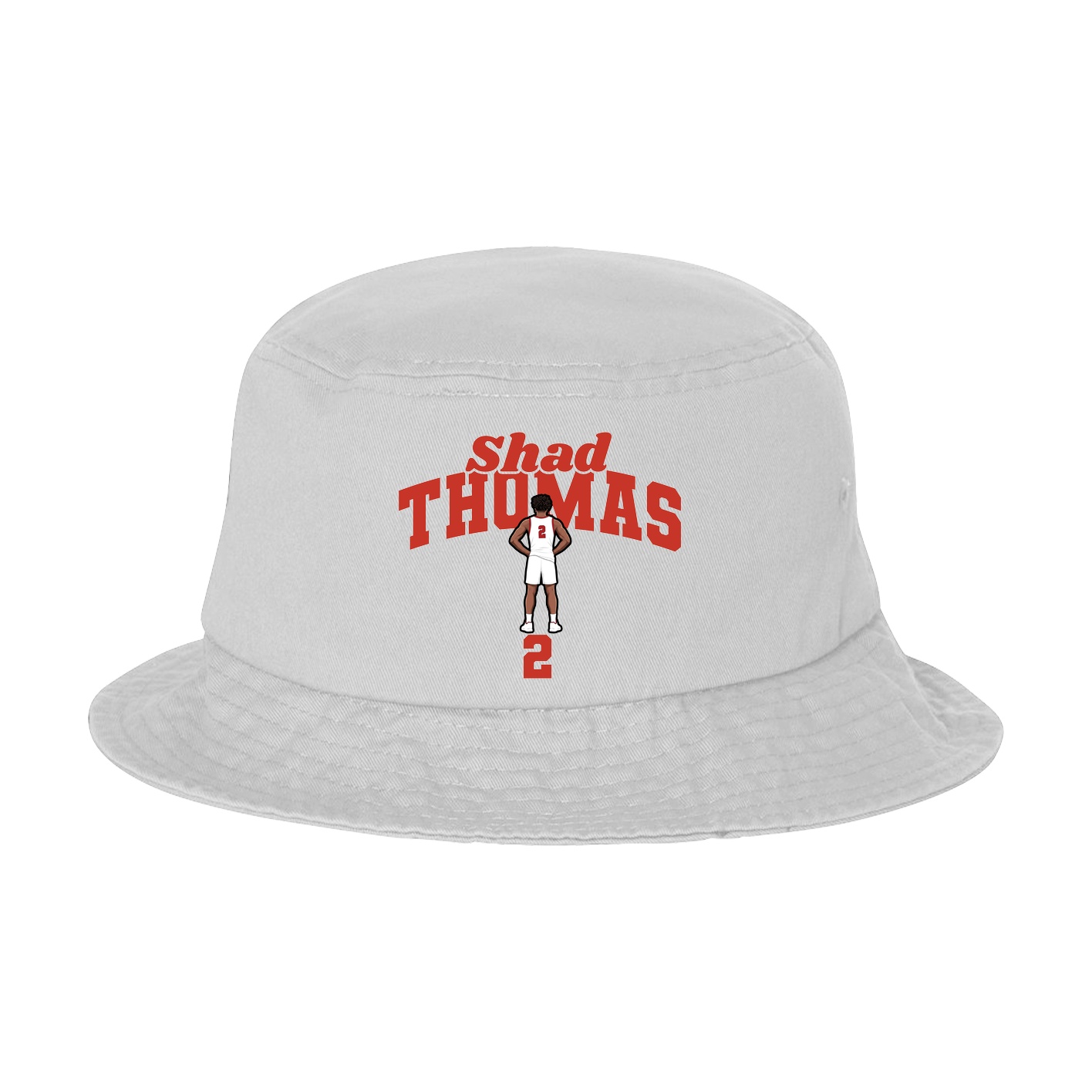 Bucket Cap — Signature Arch in White