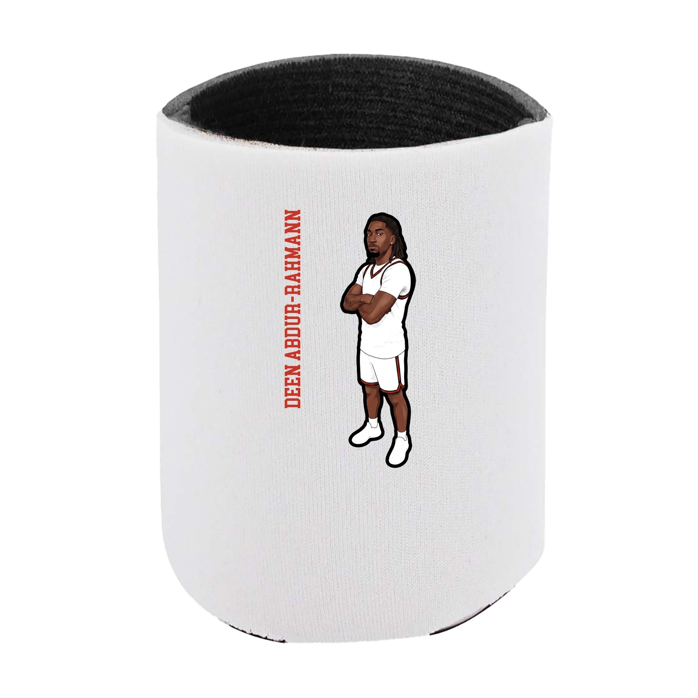 Can Holder — Name Vertical in White