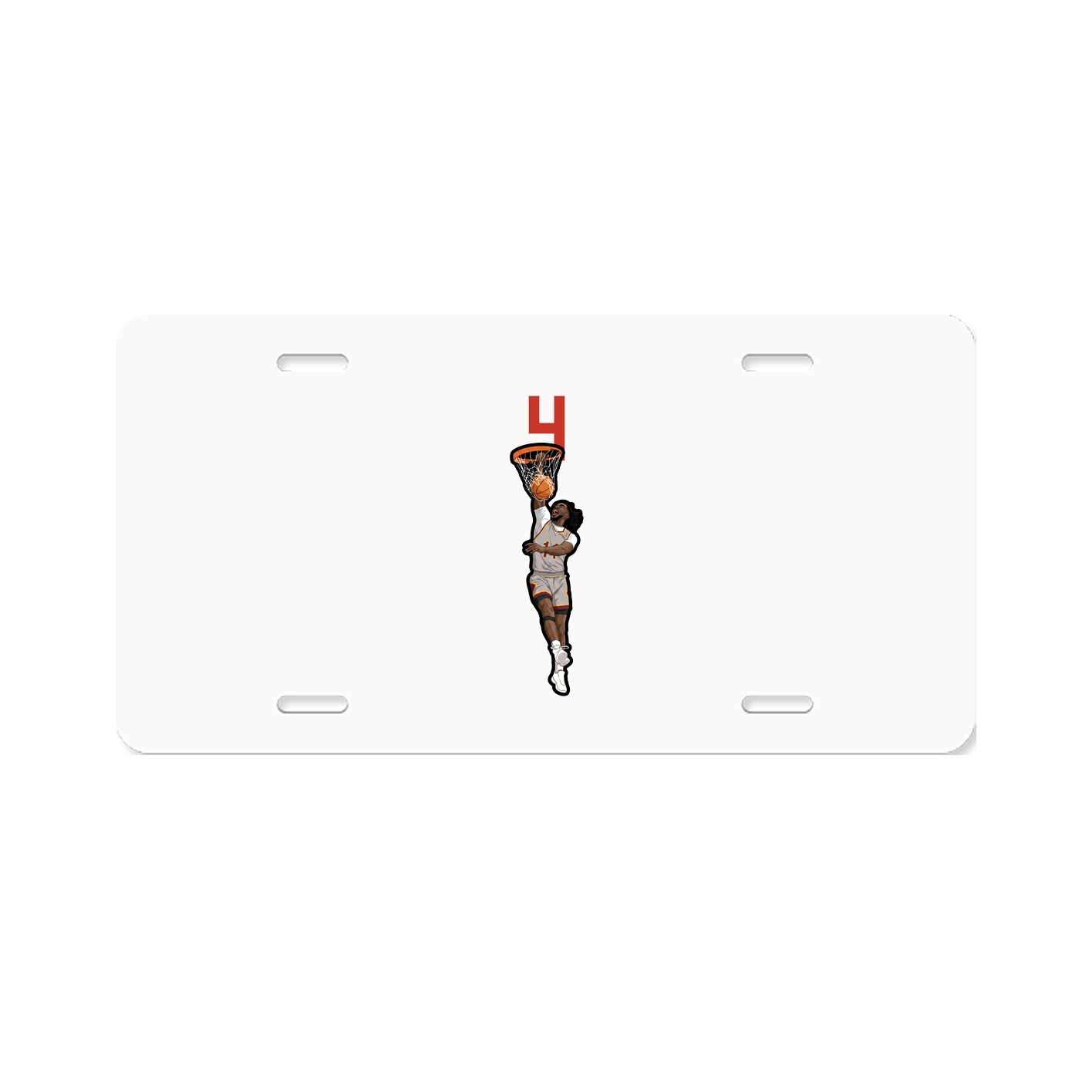 License Plate — Number Top in Classic