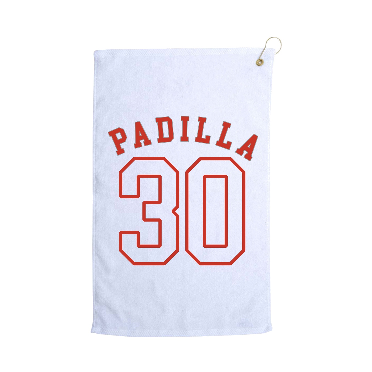 Golf Towel — Shirsey Arch in White