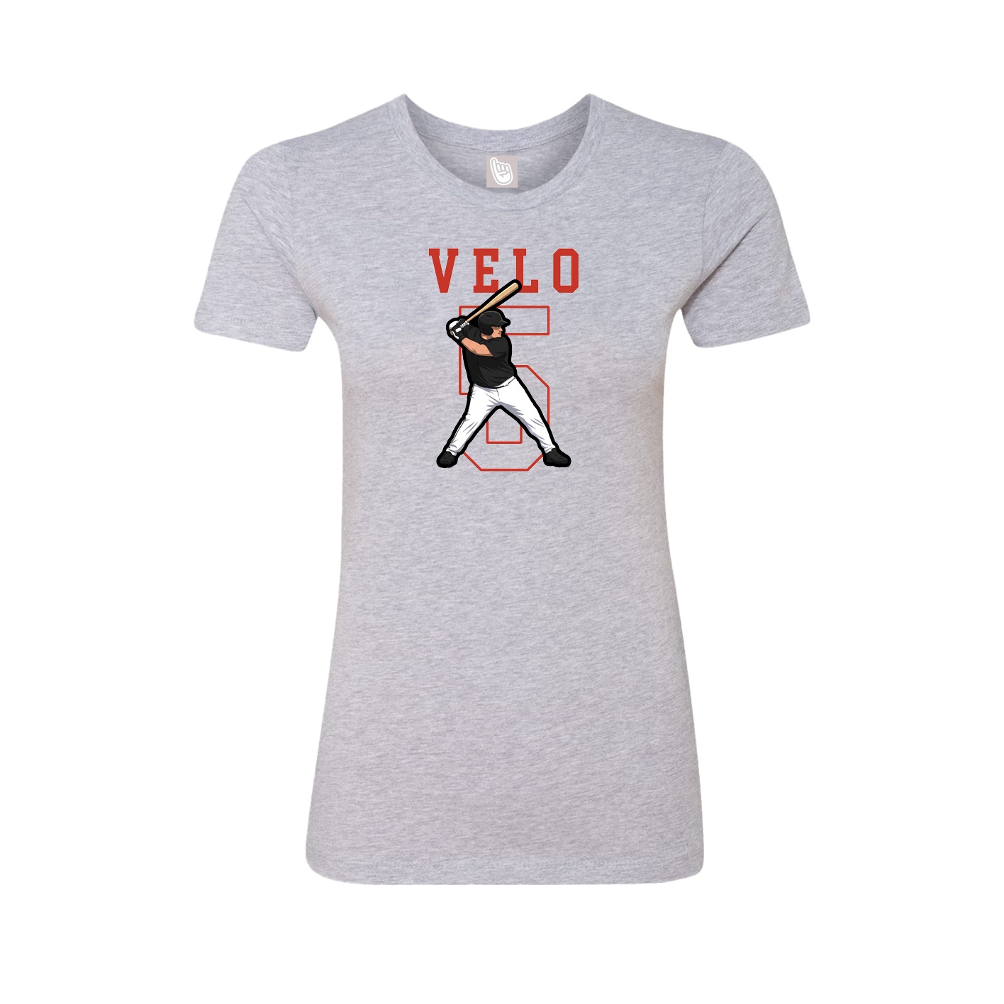 Fitted Women's Tee — Shirsey in Grey