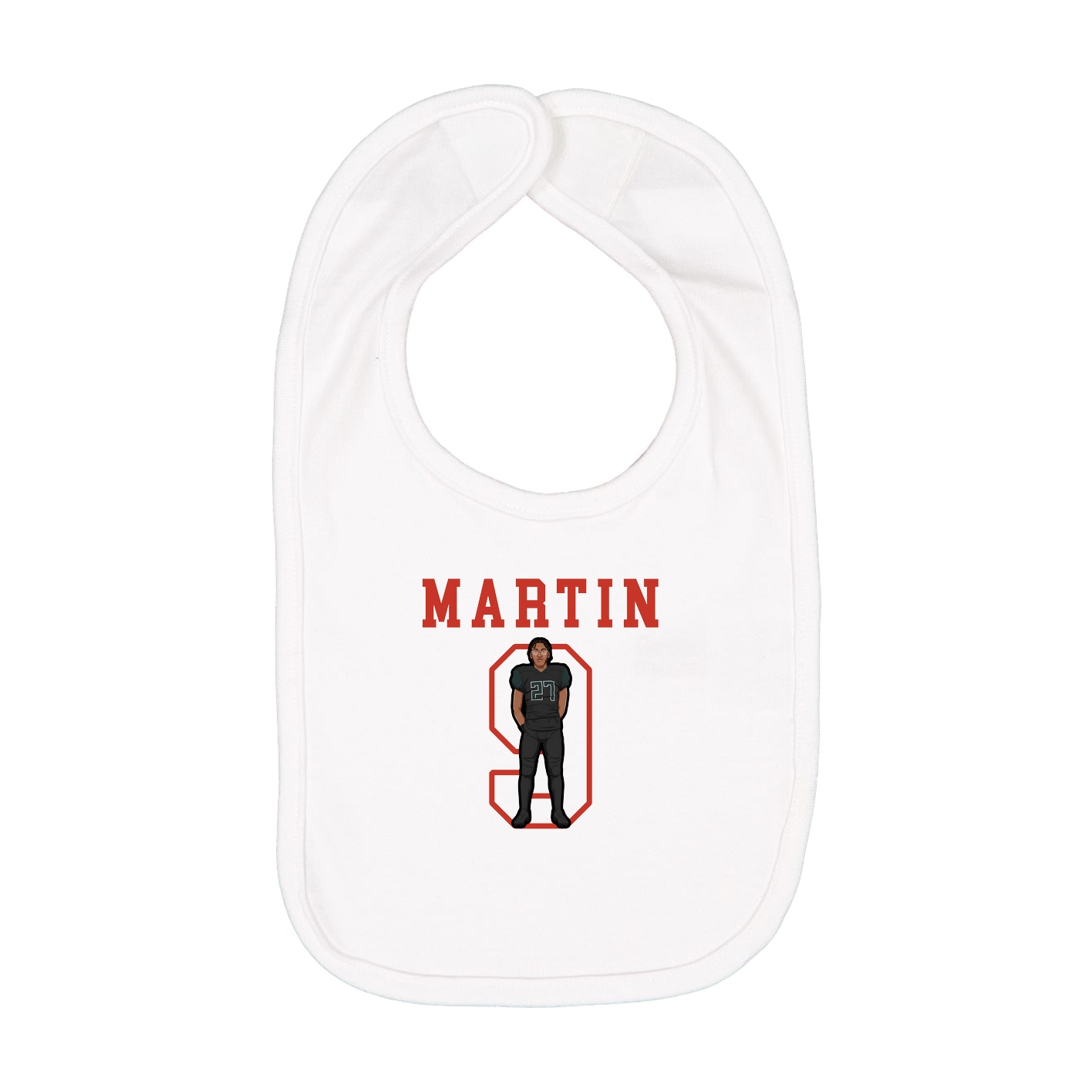 Infant Bib — Shirsey in White