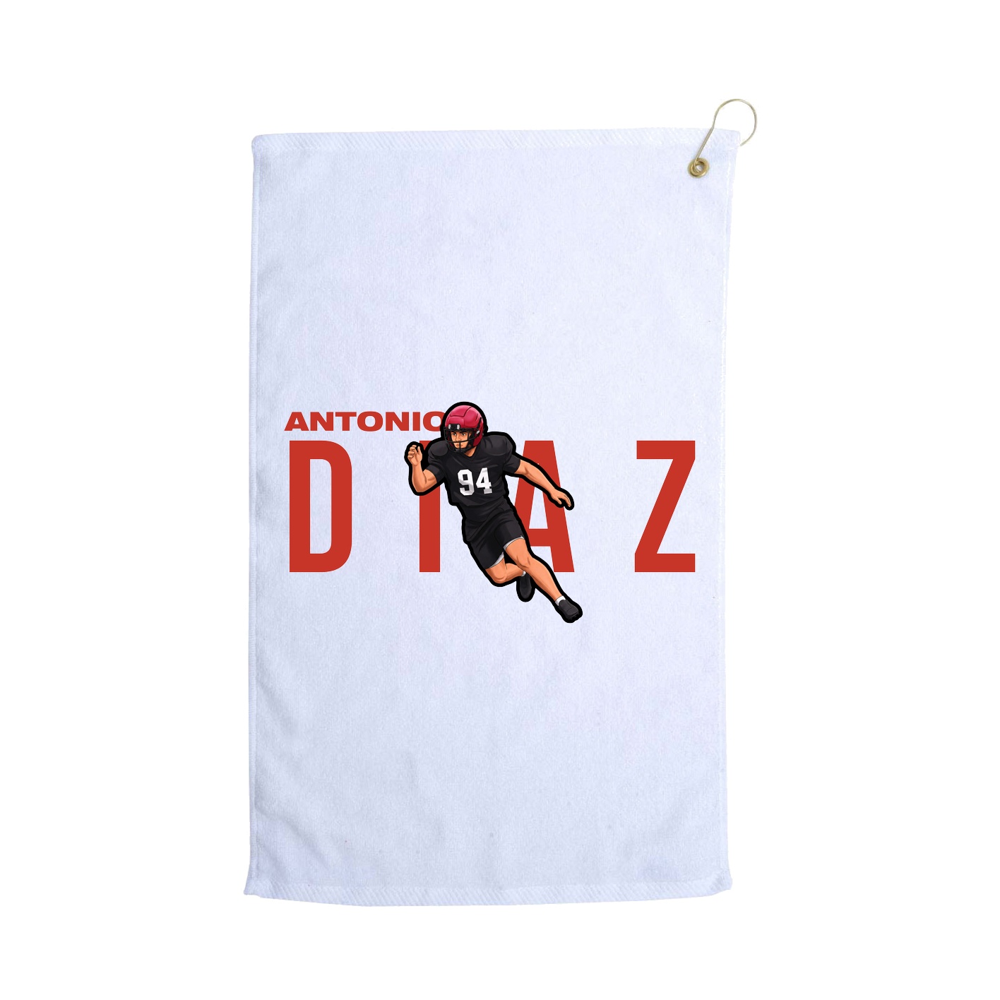 Golf Towel — Player Name in White