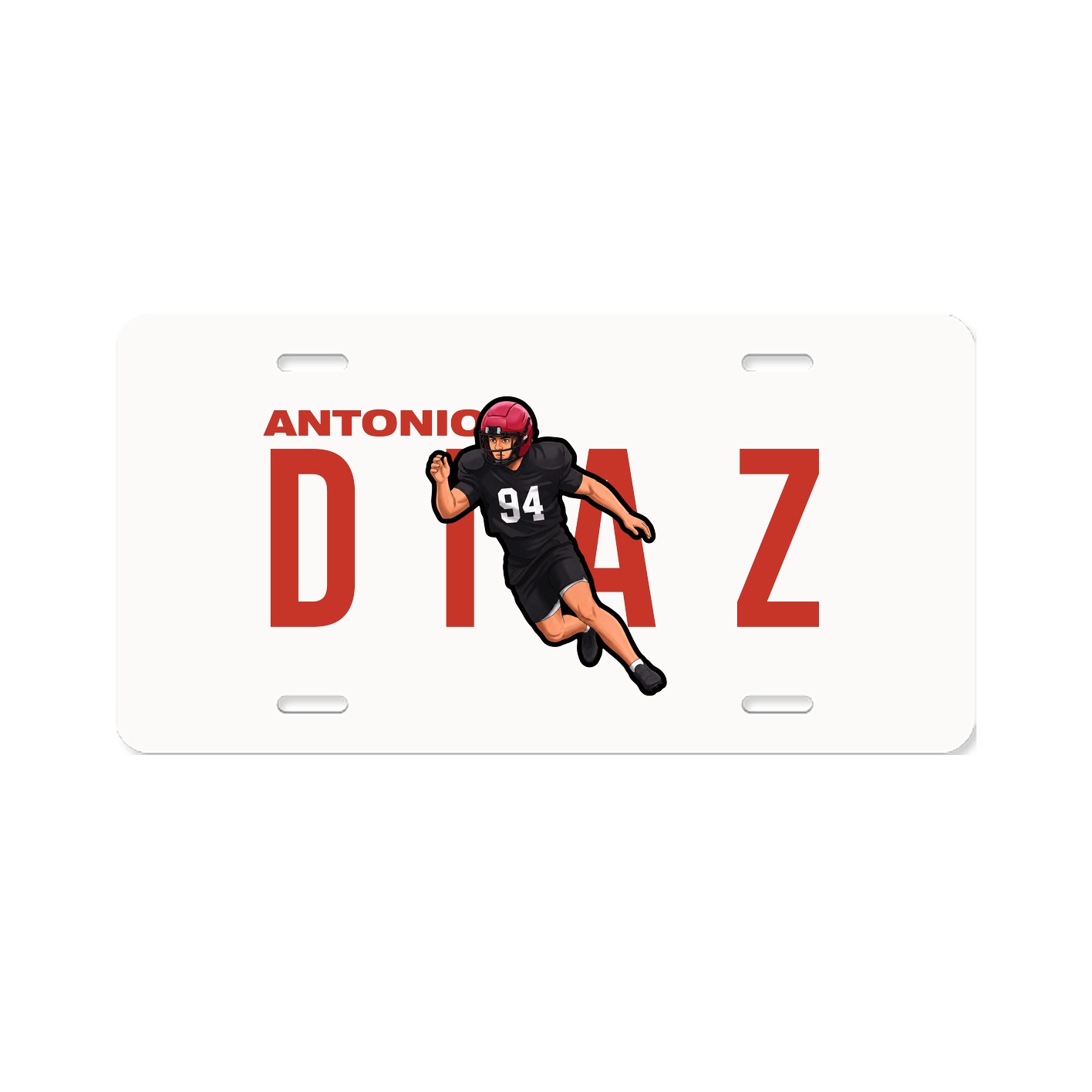 License Plate — Player Name in Classic