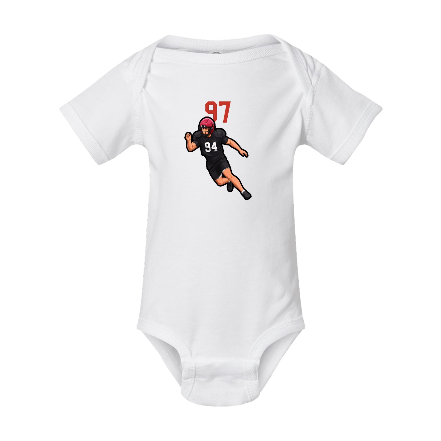 Baby Onesie — Number Top in White