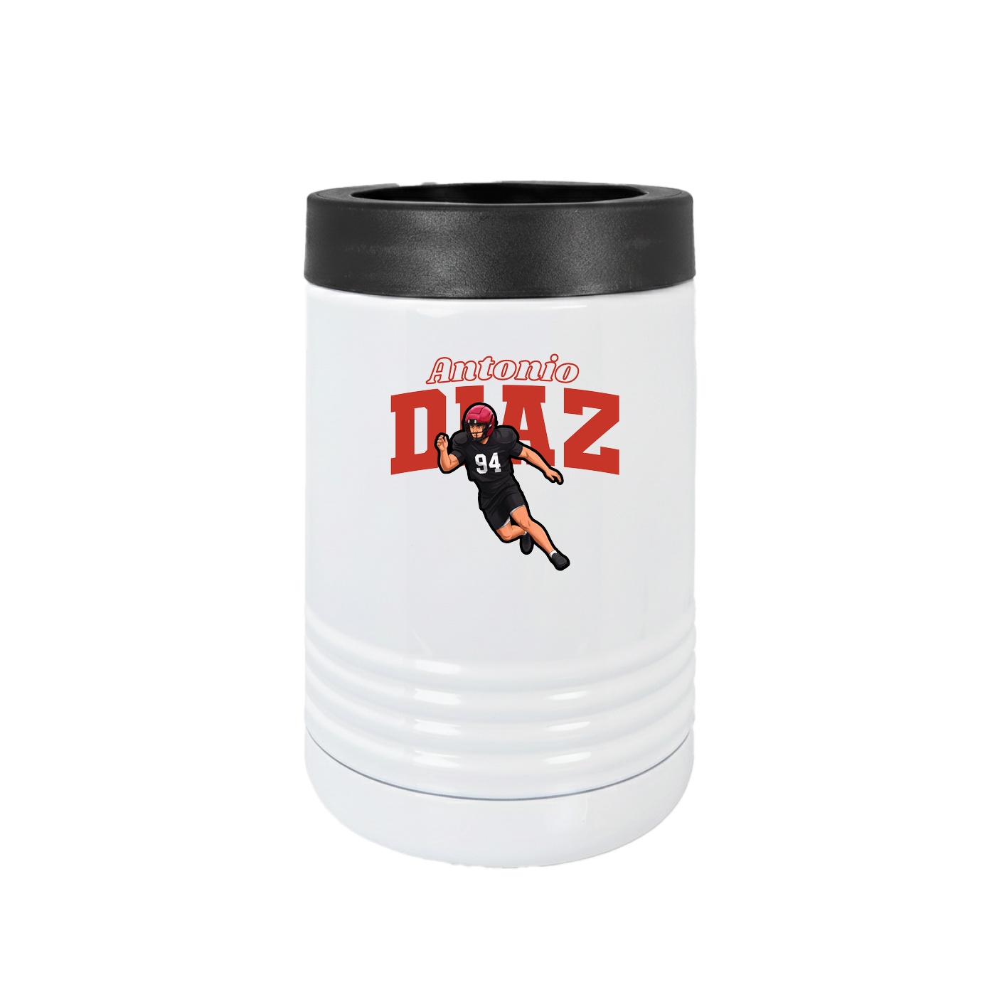 Beverage Holder — Name Arch in White