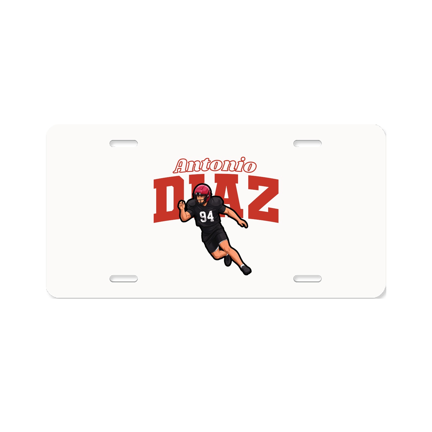License Plate — Name Arch in Classic
