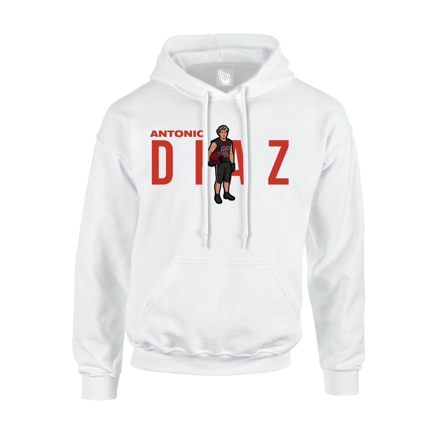 Hoodie — Player Name in White