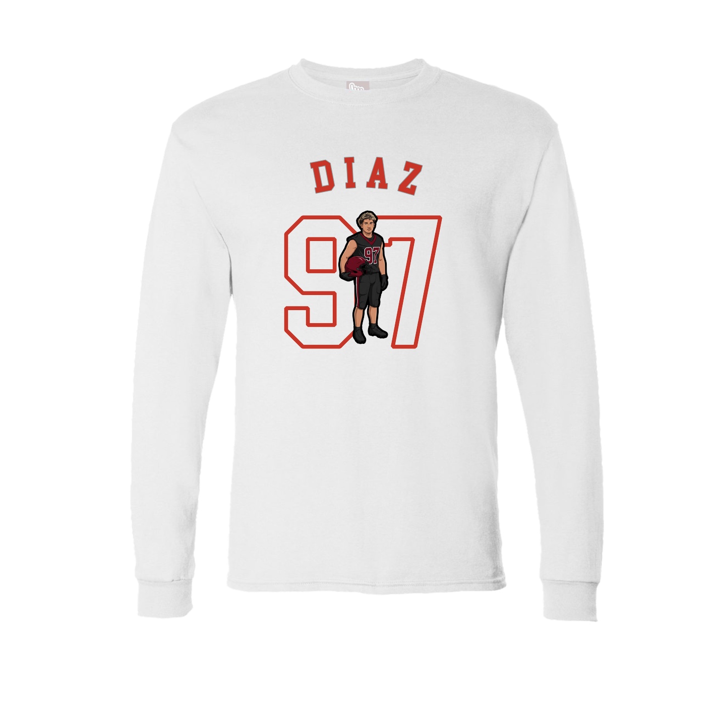 Long Sleeve Tee — Shirsey Arch in White