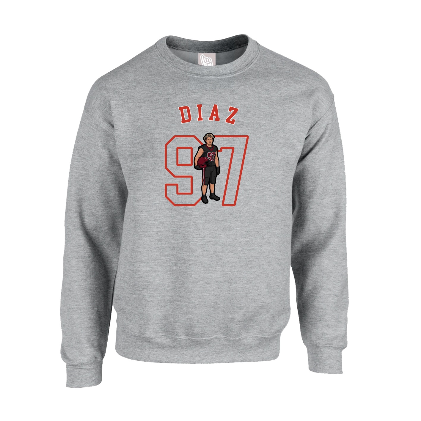 Fleece Crew — Shirsey Arch in Grey