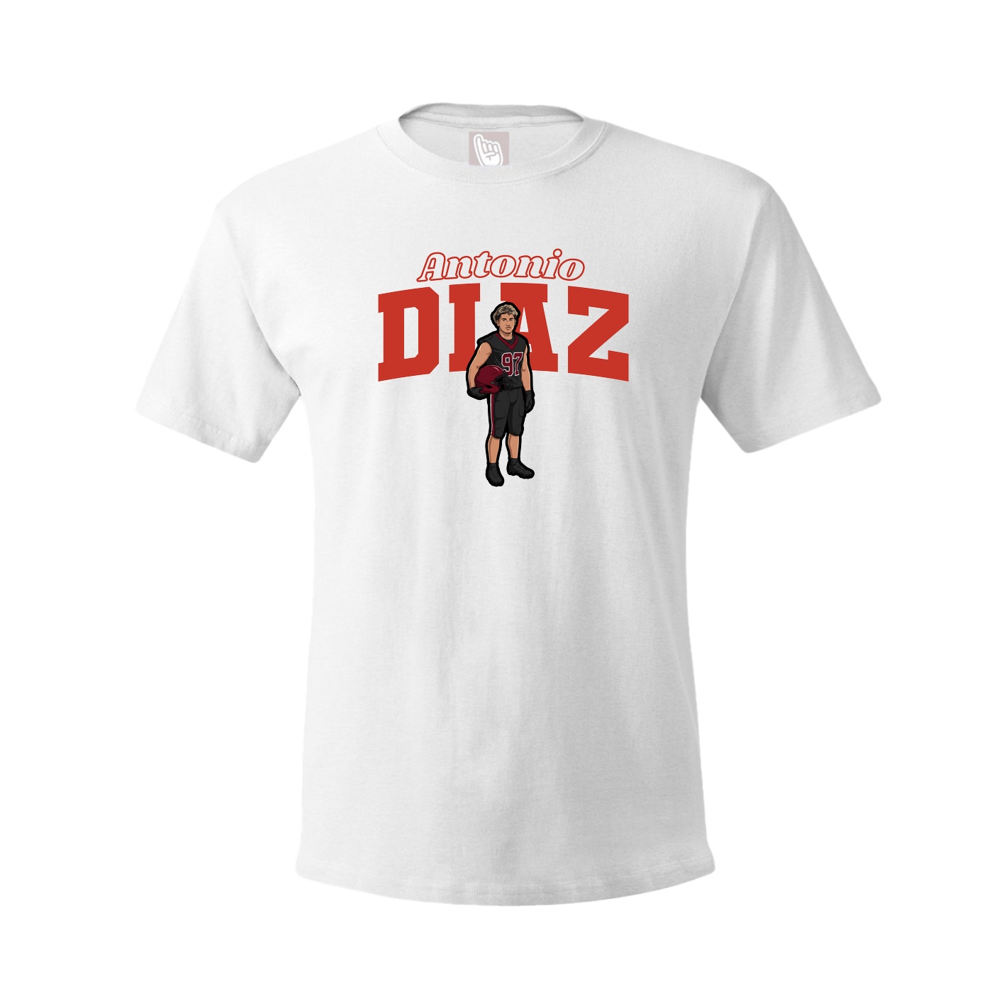 Tee — Name Arch in White