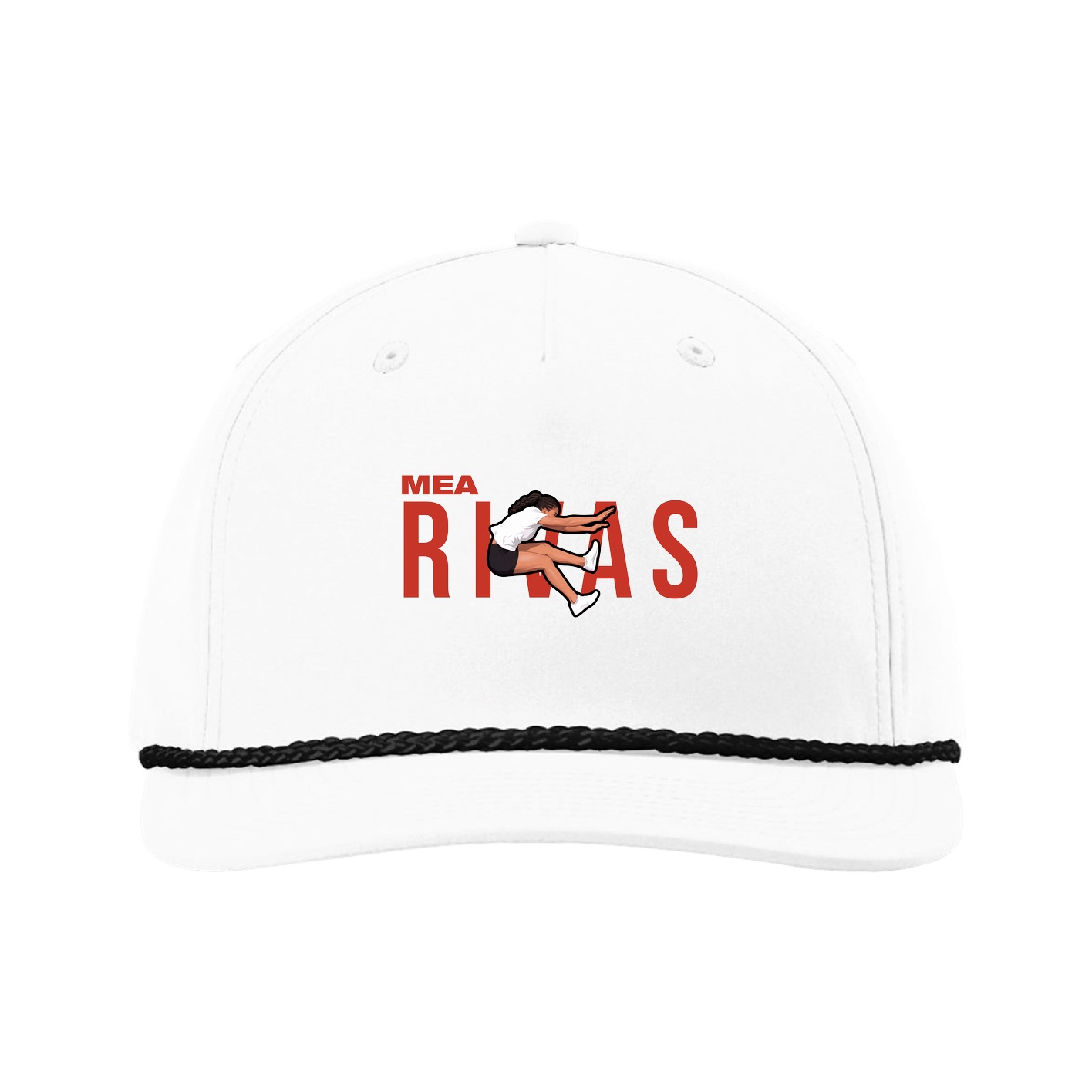Five-Panel Classic Rope Cap — Player Name in White