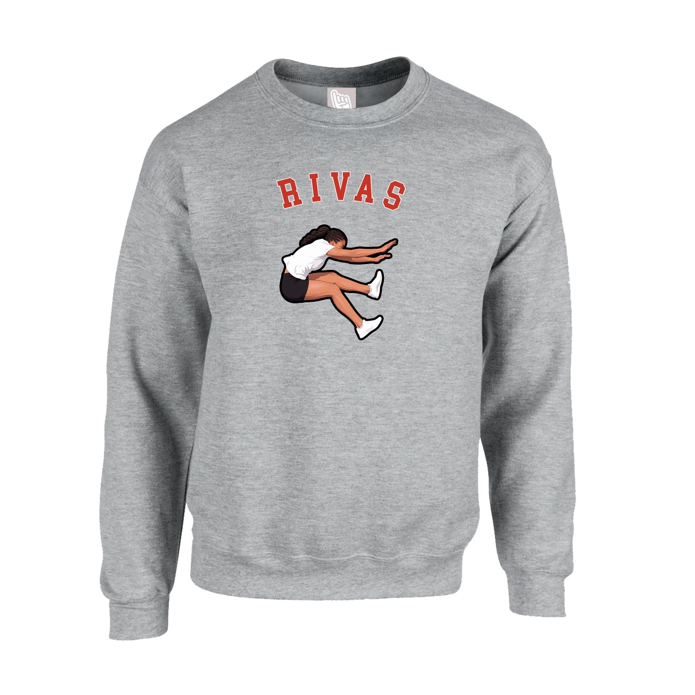 Fleece Crew — Shirsey Arch in Grey
