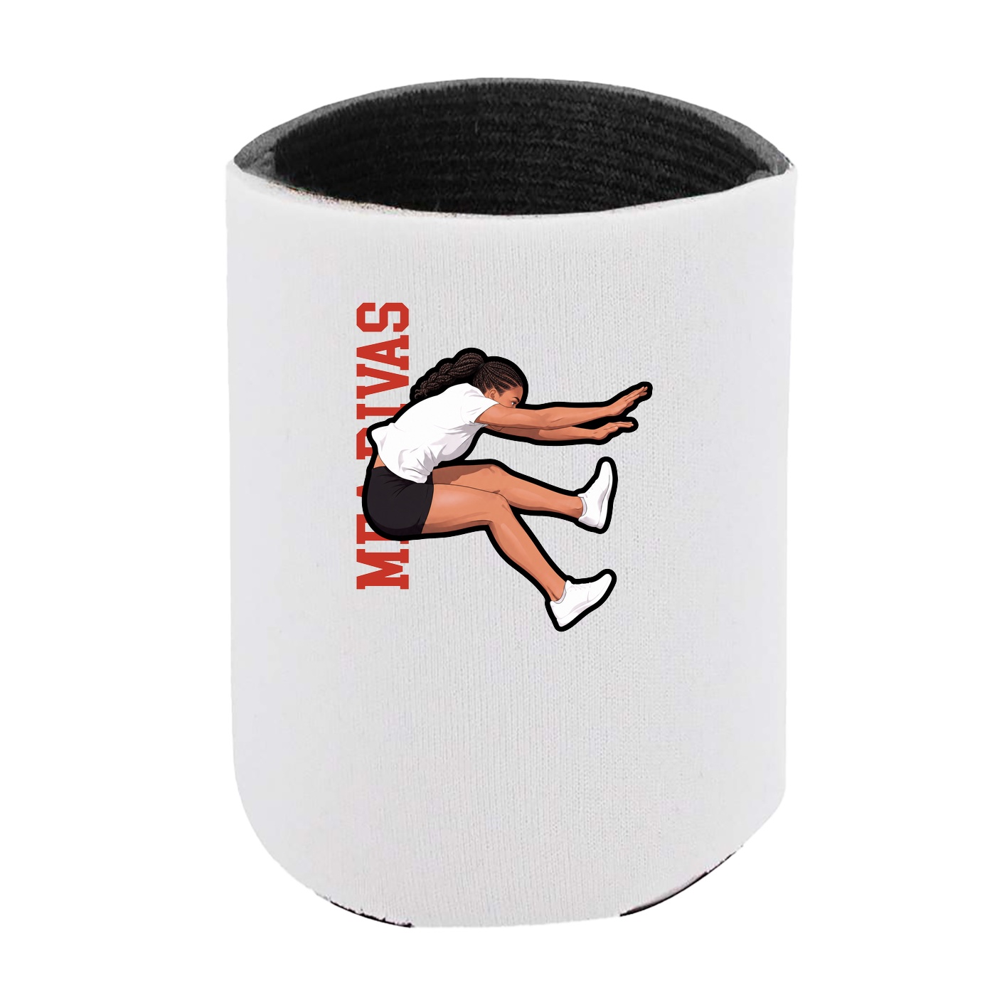 Can Holder — Name Vertical in White