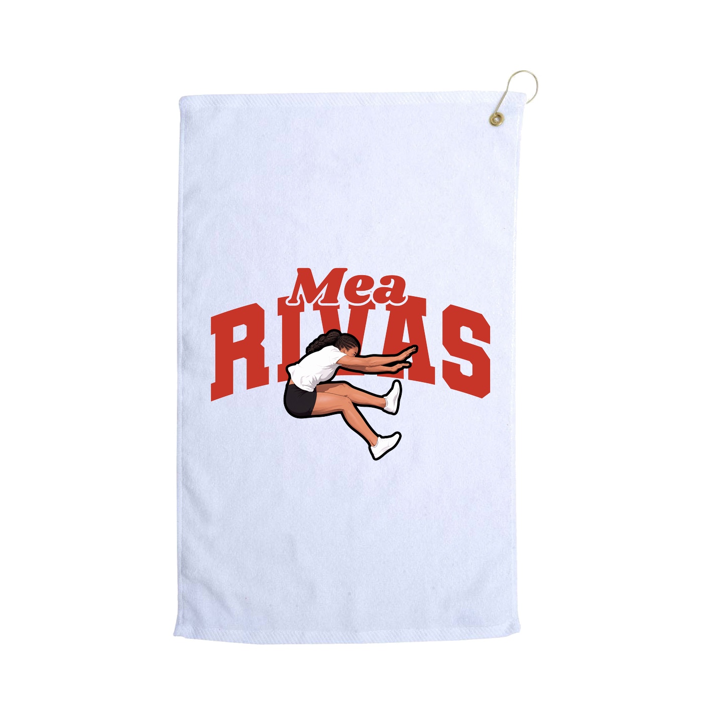 Golf Towel — Signature Arch in White