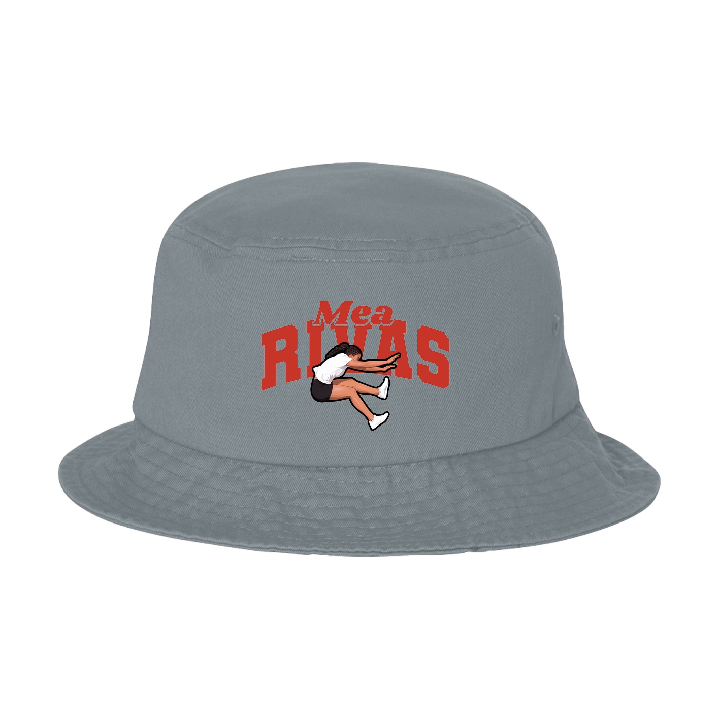 Bucket Cap — Signature Arch in Grey