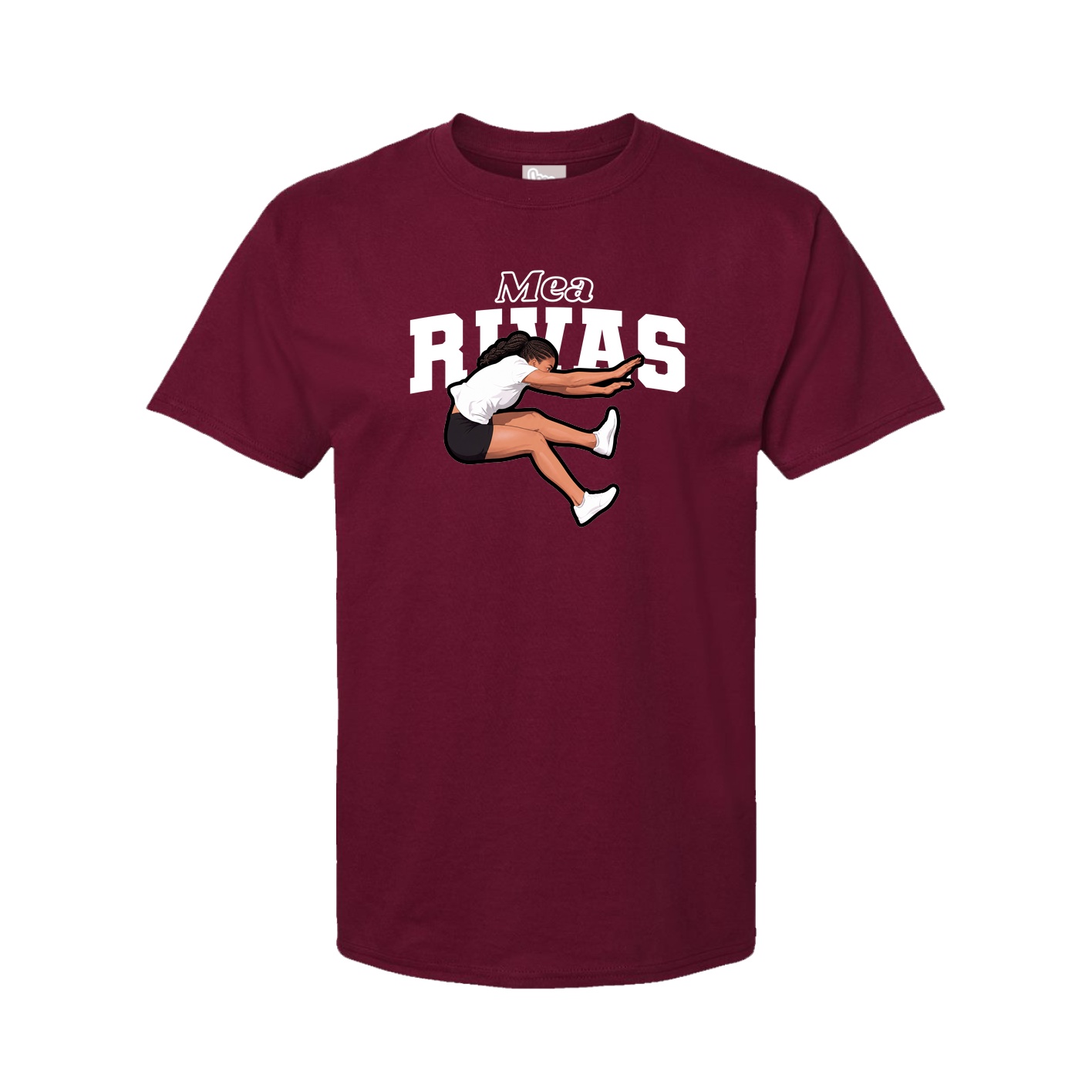 Youth Tee — Name Arch in Cardinal
