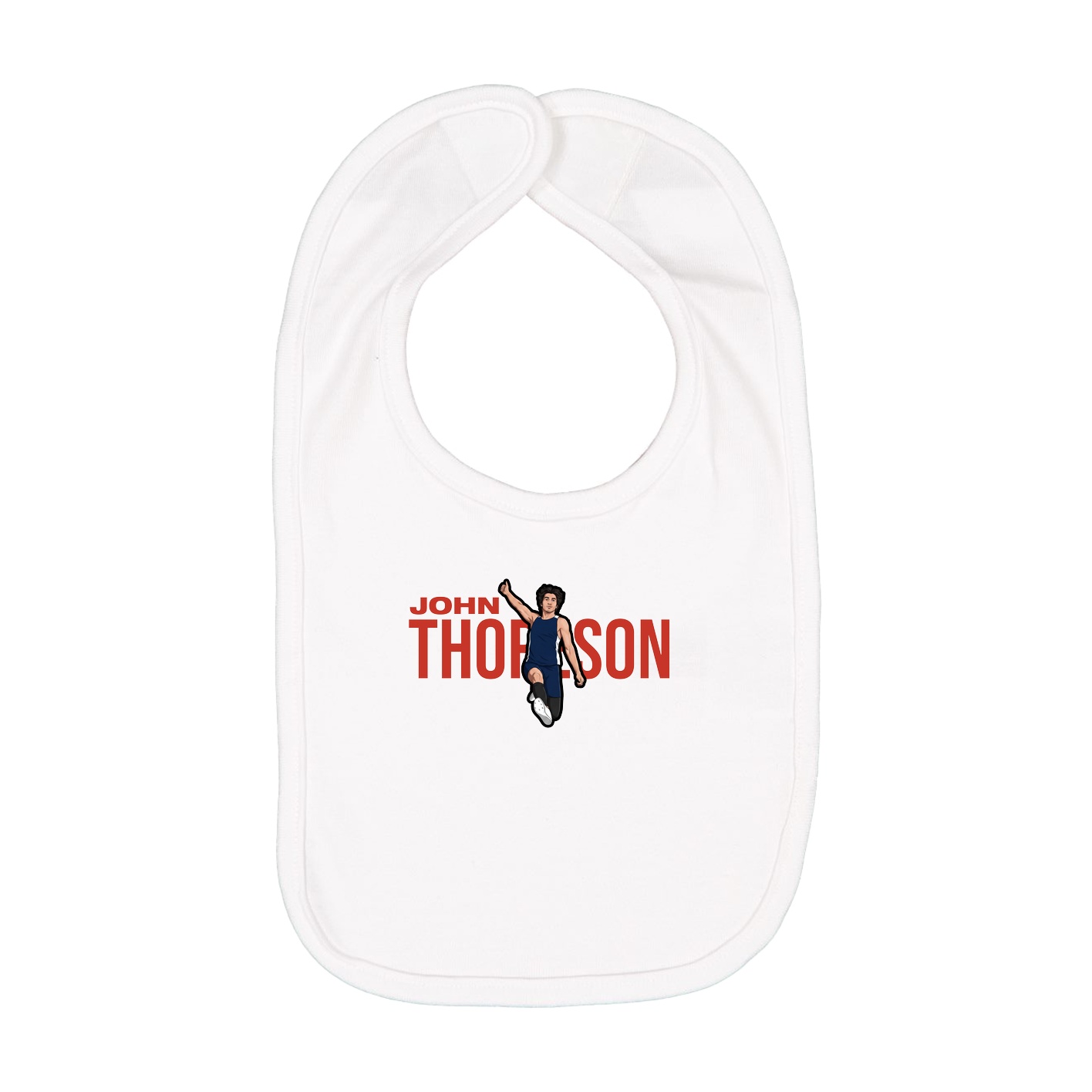 Infant Bib — Player Name in White