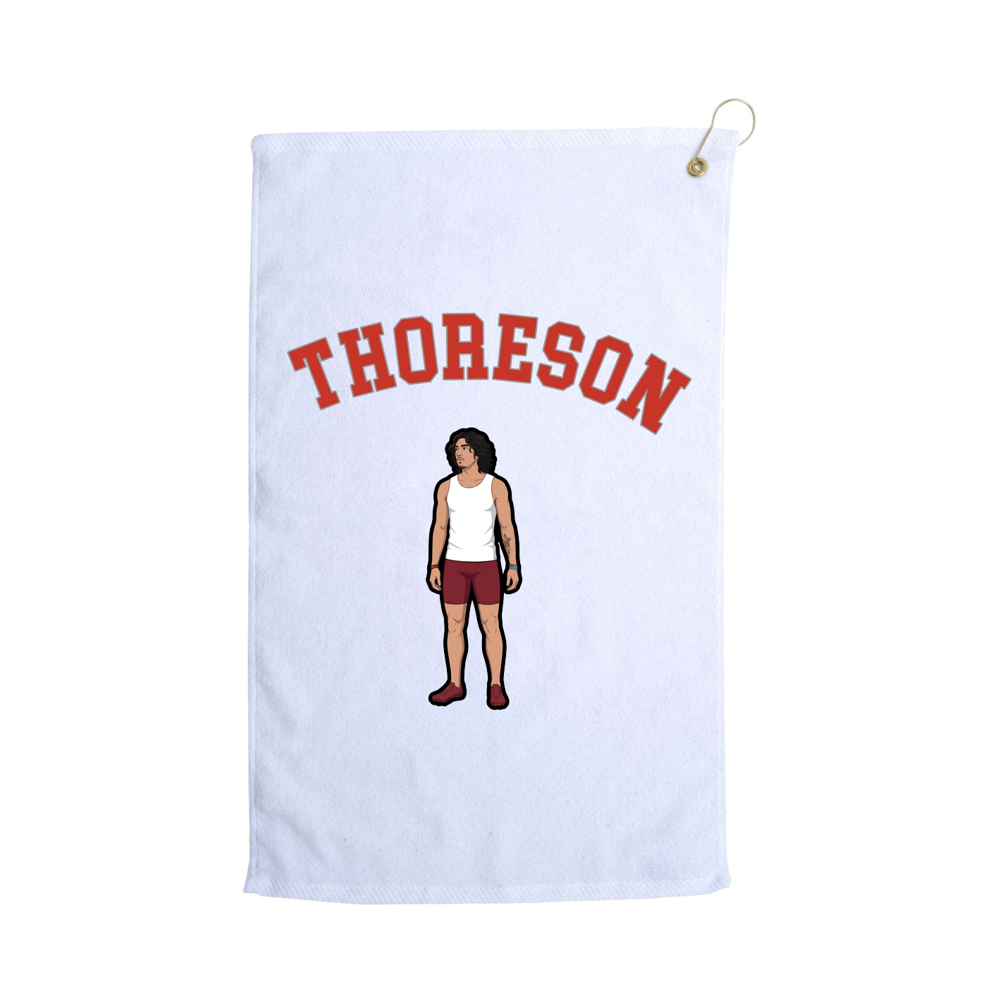 Golf Towel — Shirsey Arch in White