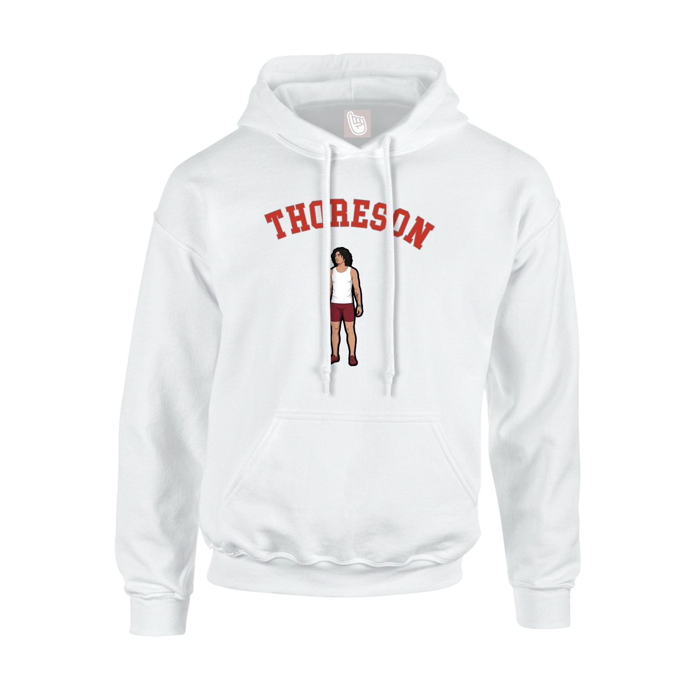 Hoodie — Shirsey Arch in White