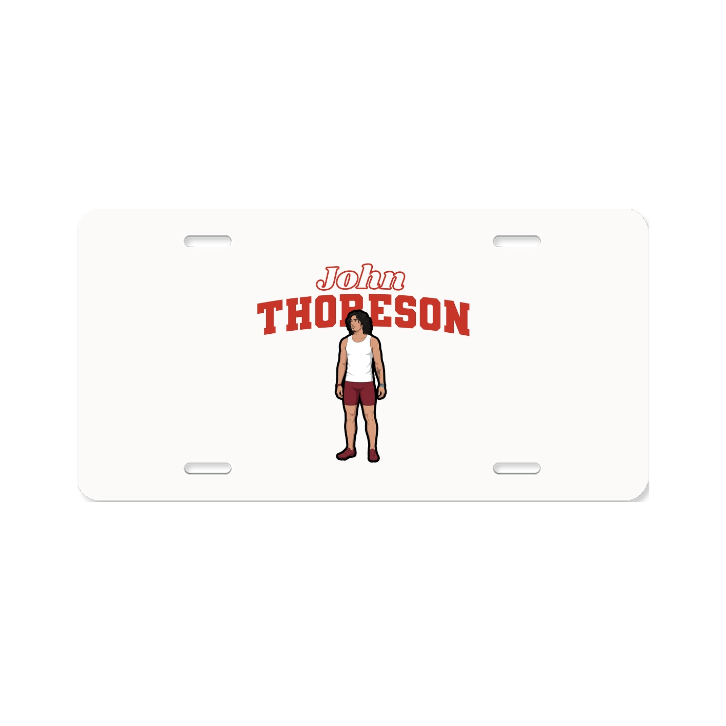 License Plate — Name Arch in Classic