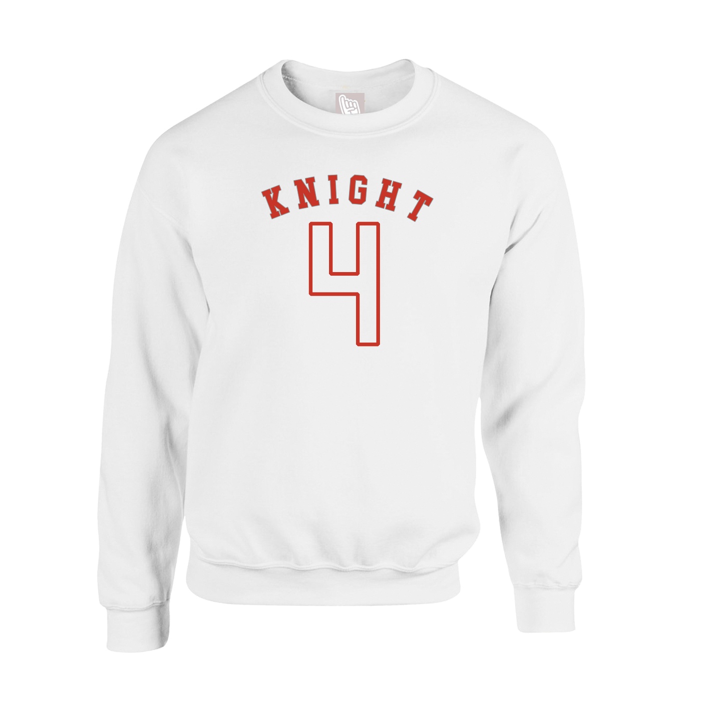 Fleece Crew — Shirsey Arch in White