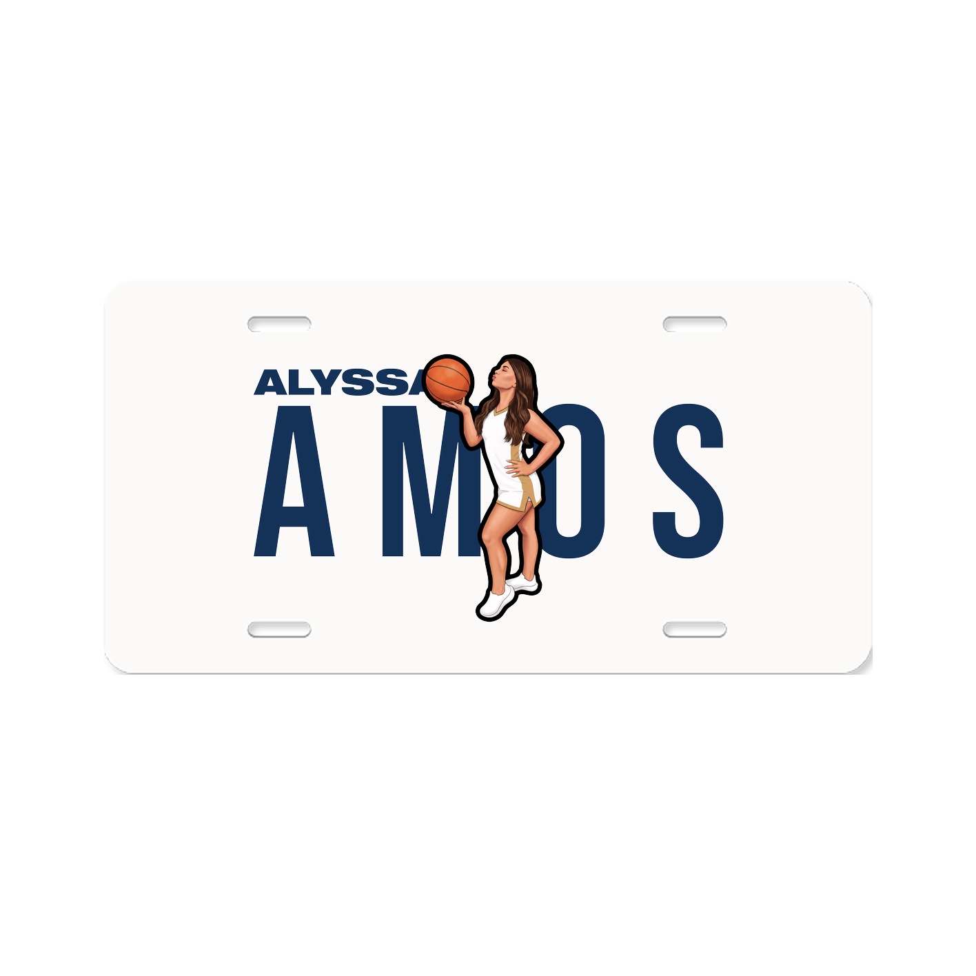License Plate — Player Name in Classic