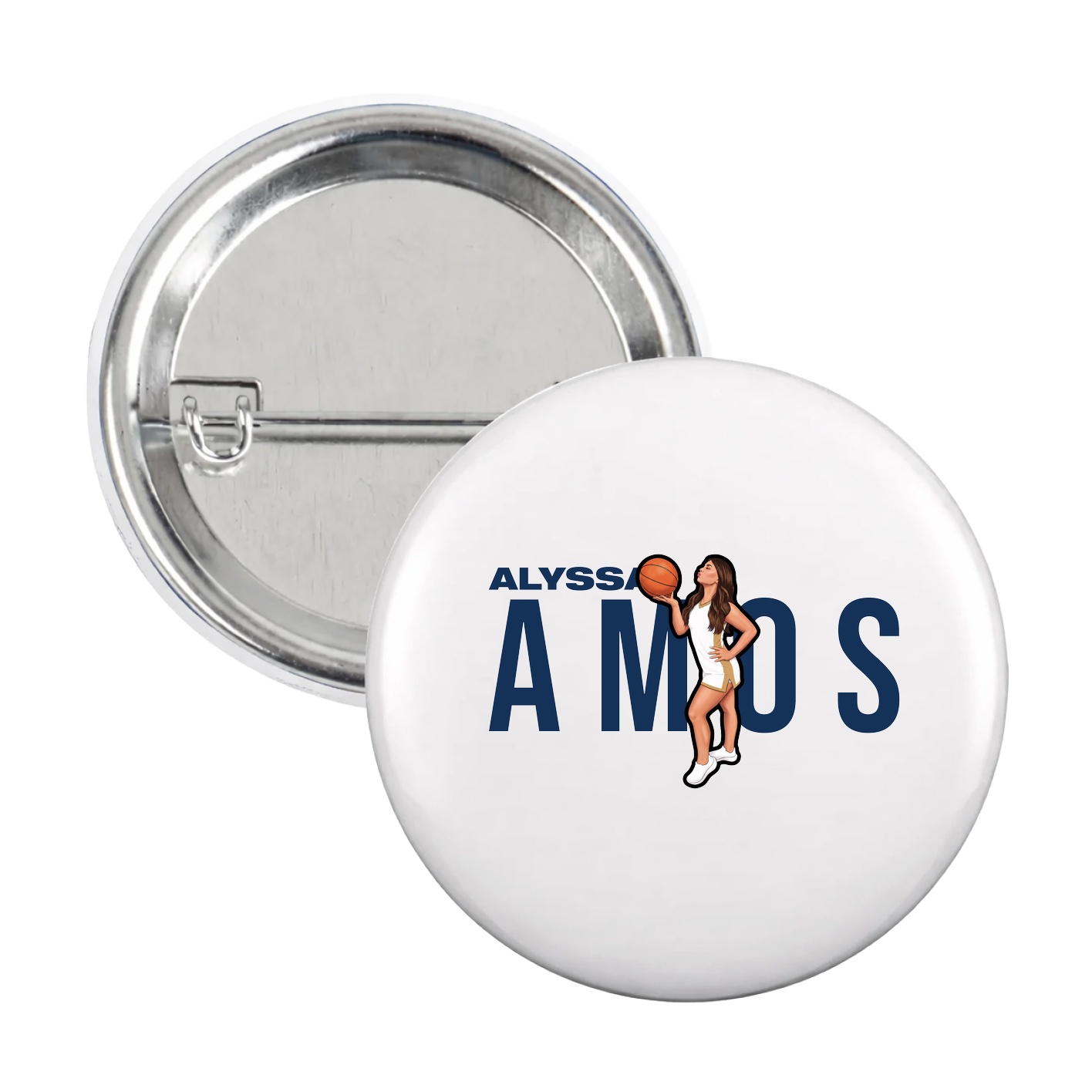 Game Day Button — Player Name in White