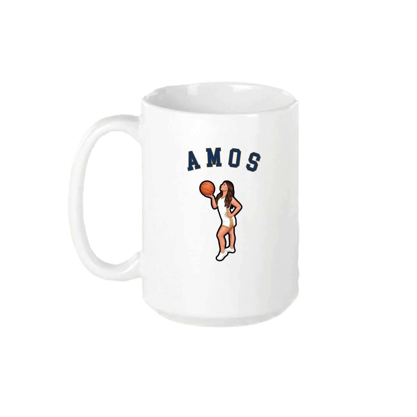 15oz Coffee Mug — Shirsey Arch in White