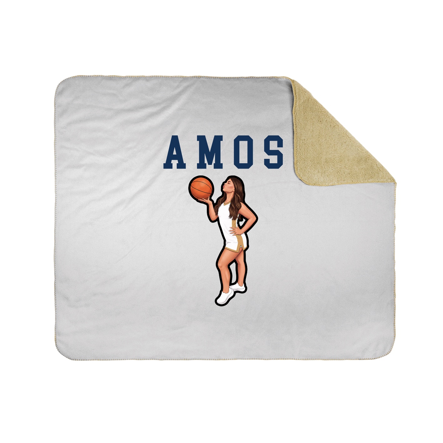 Throw Blanket — Shirsey in White