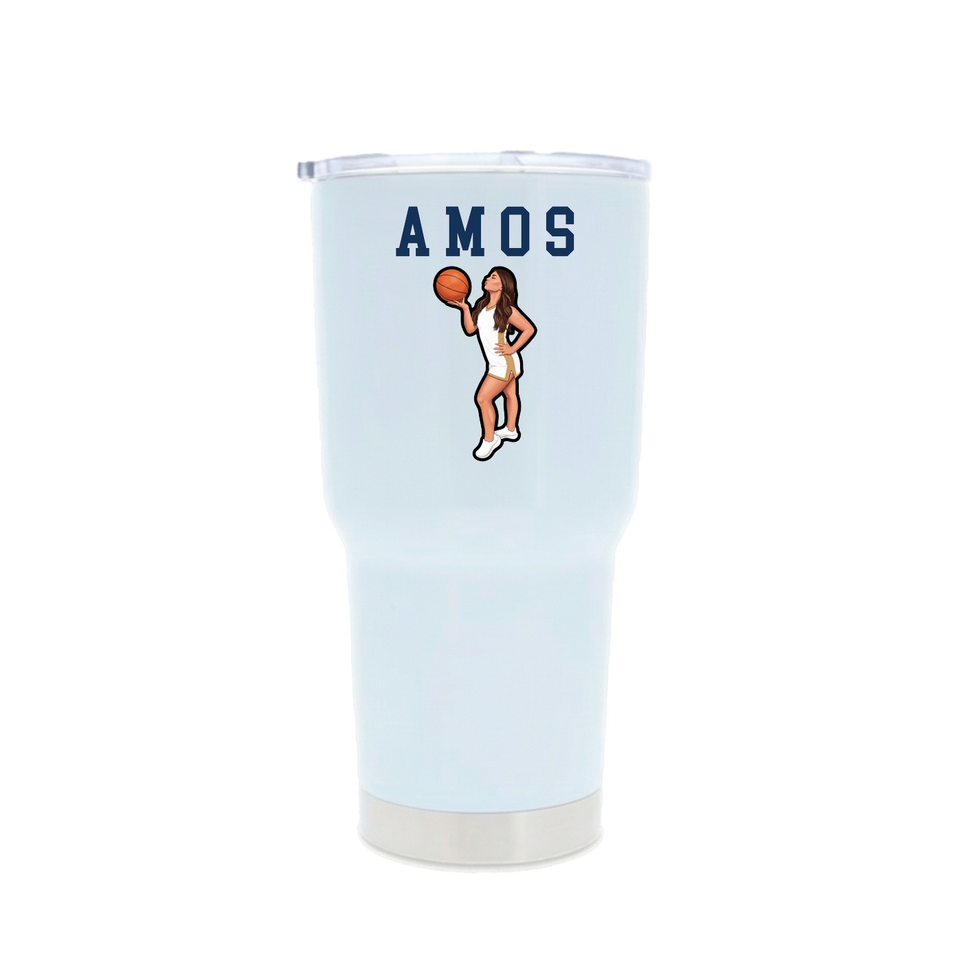 30oz Stainless Steel Tumbler — Shirsey in White