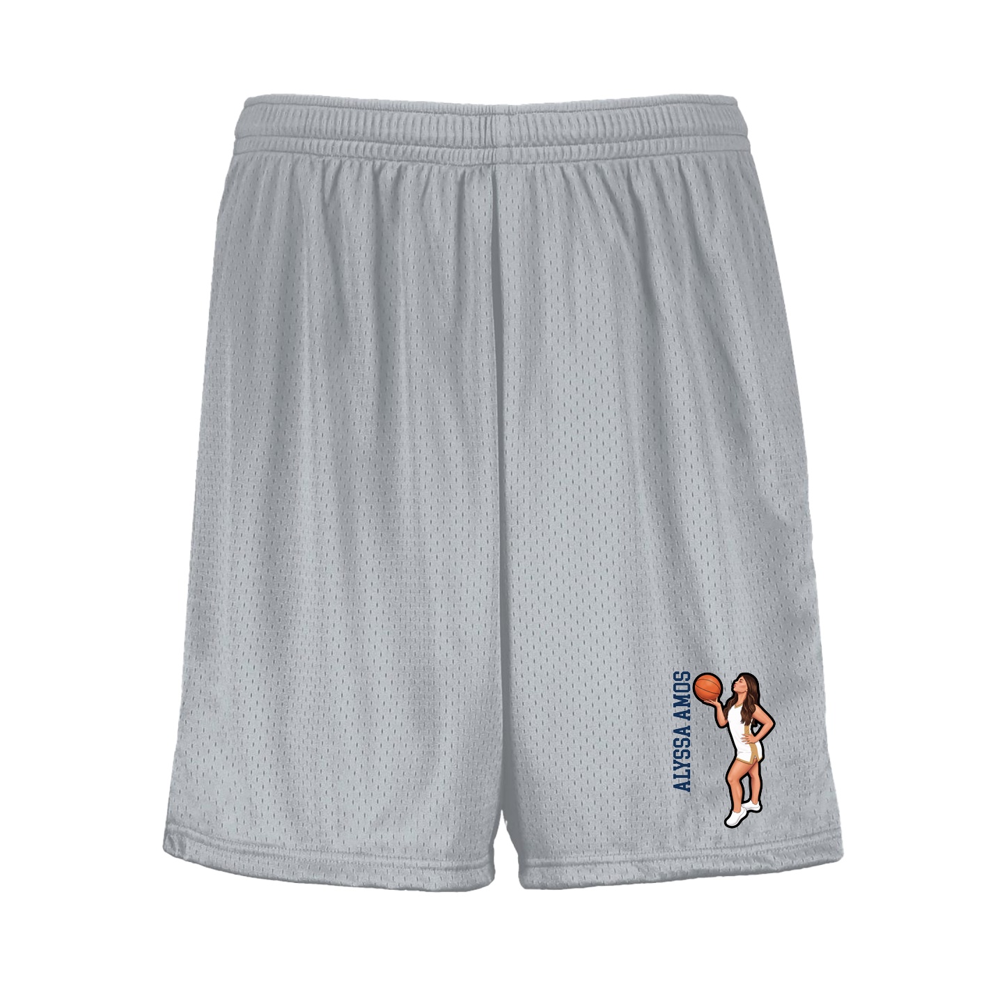 Shorts — Name Vertical in Silver