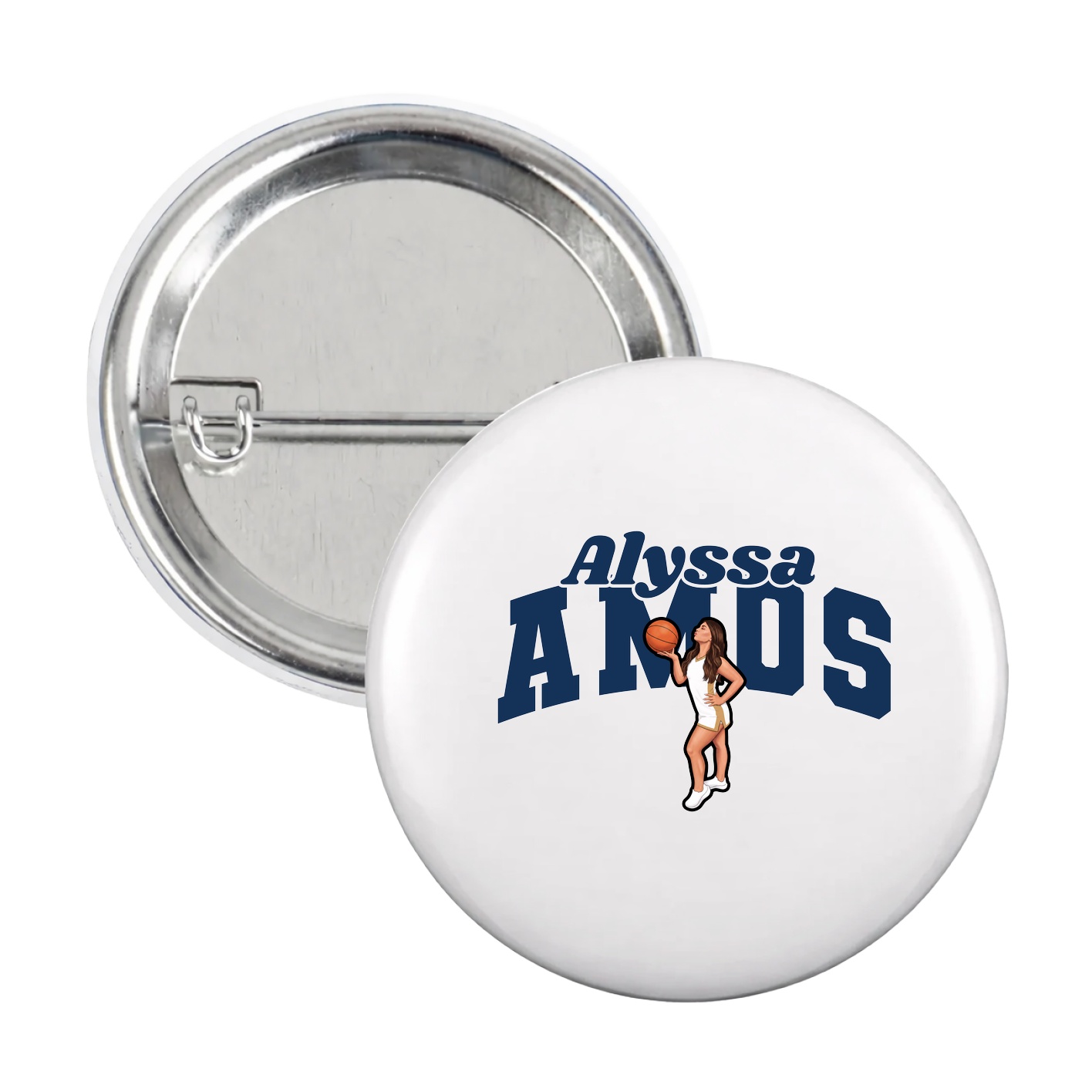 Game Day Button — Signature Arch in White