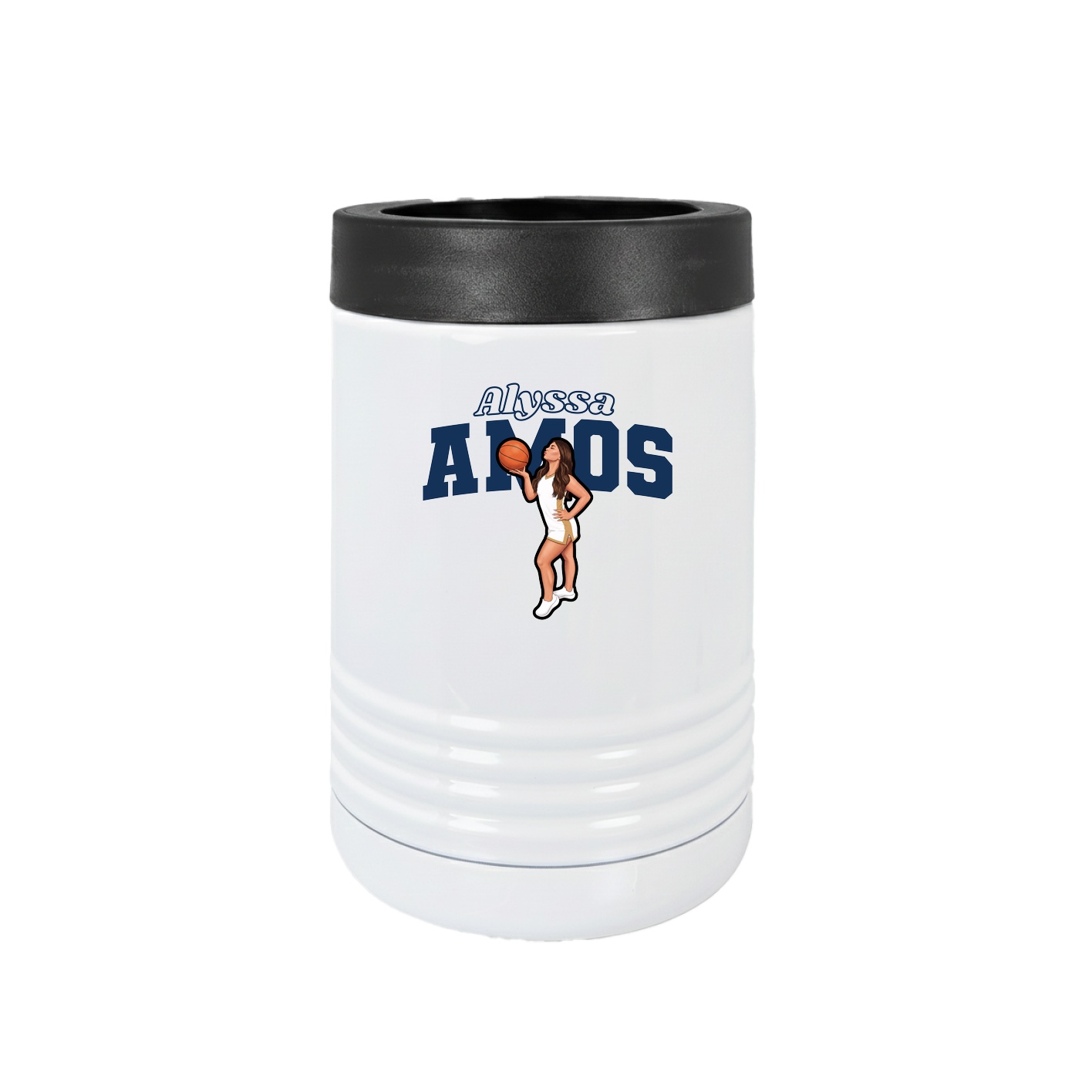 Beverage Holder — Name Arch in White