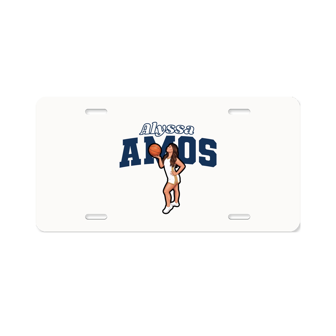 License Plate — Name Arch in Classic
