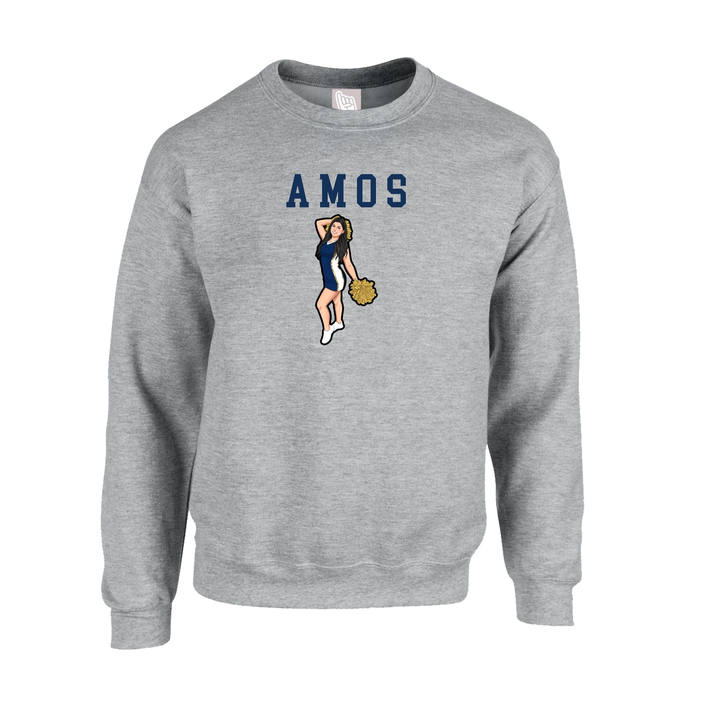 Fleece Crew — Shirsey in Grey