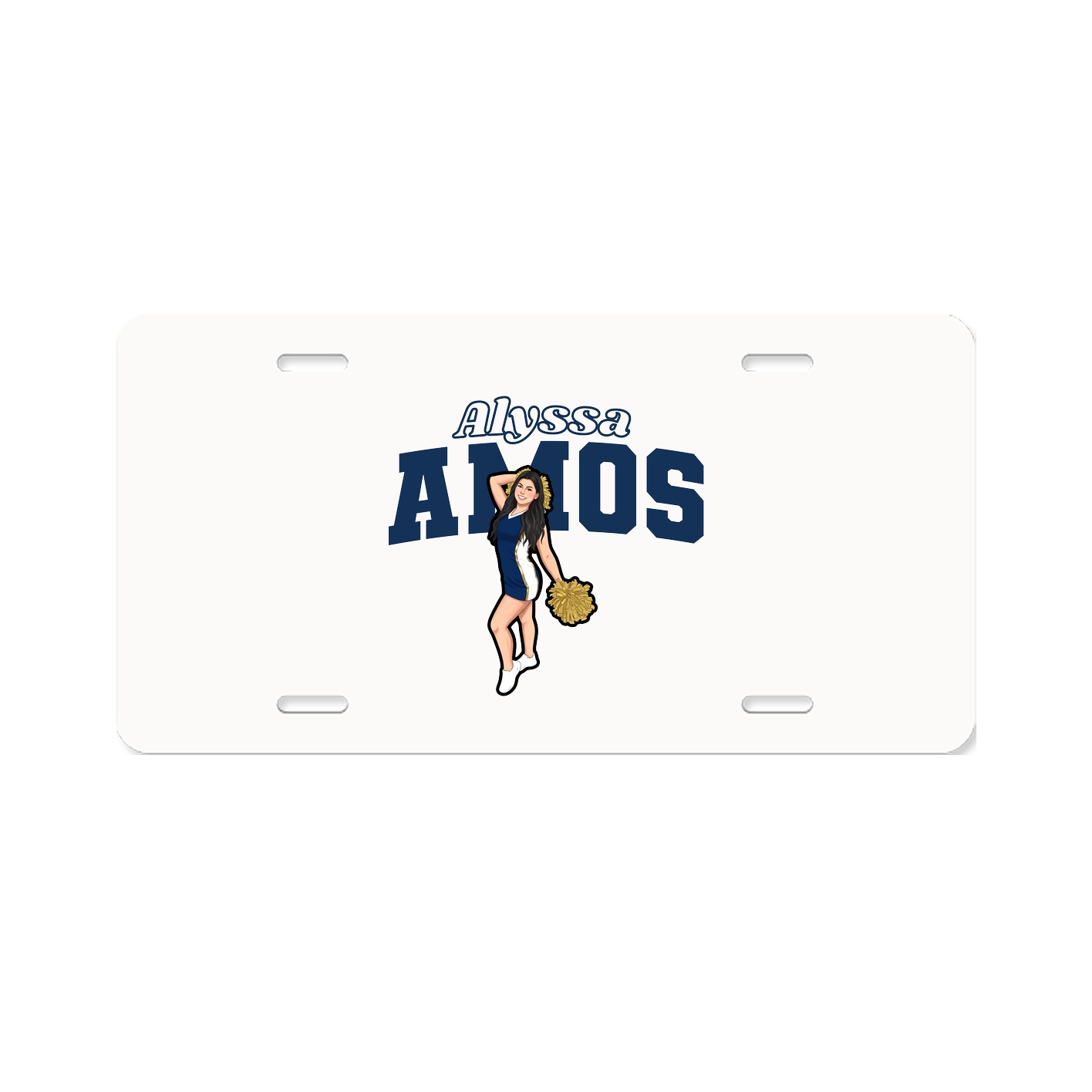 License Plate — Name Arch in Classic