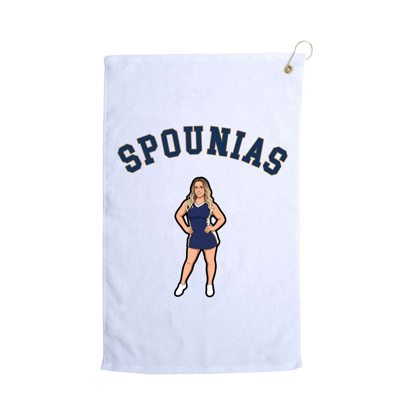 Golf Towel — Shirsey Arch in White