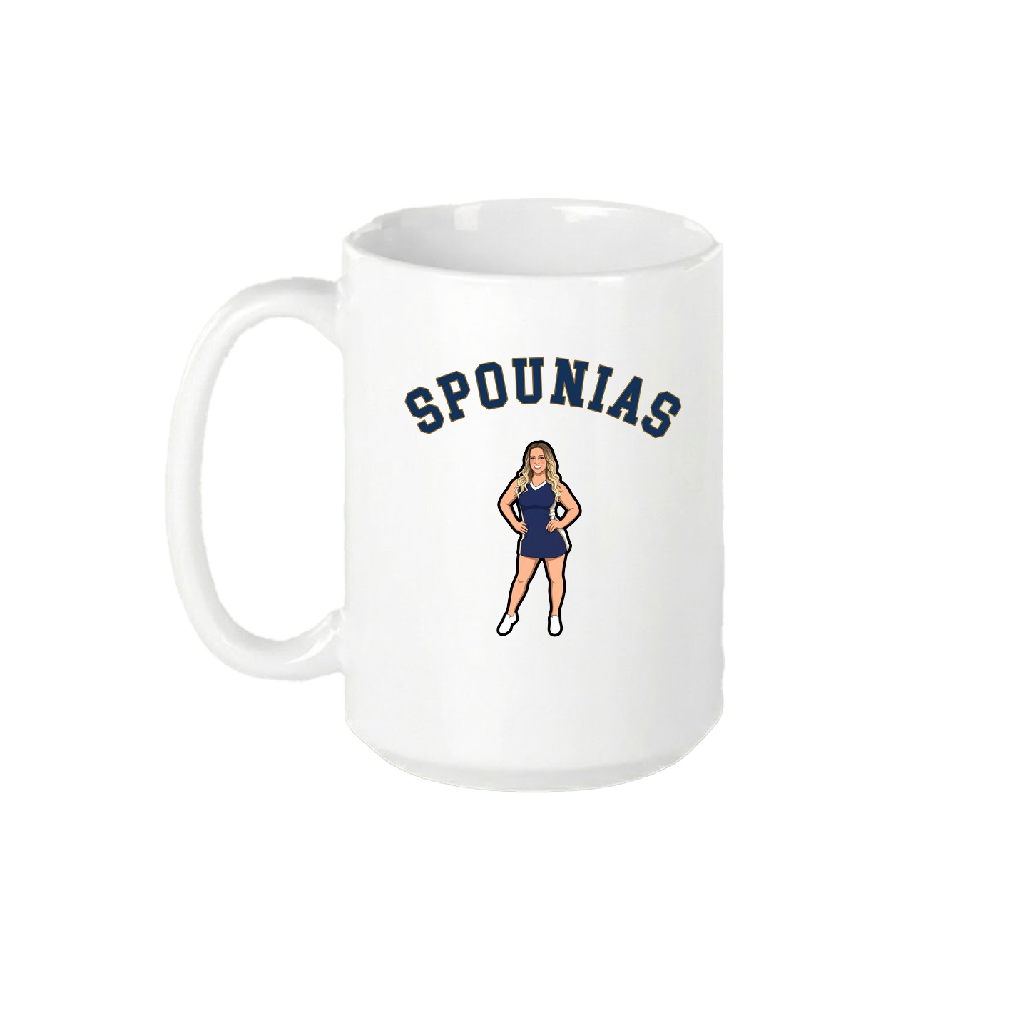 15oz Coffee Mug — Shirsey Arch in White
